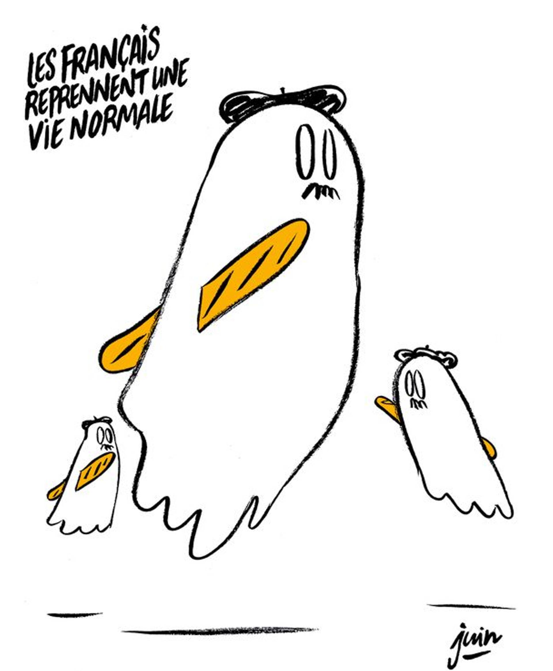 Charlie Hebdo ilmutas karikatuuri Pariisi veresaunast