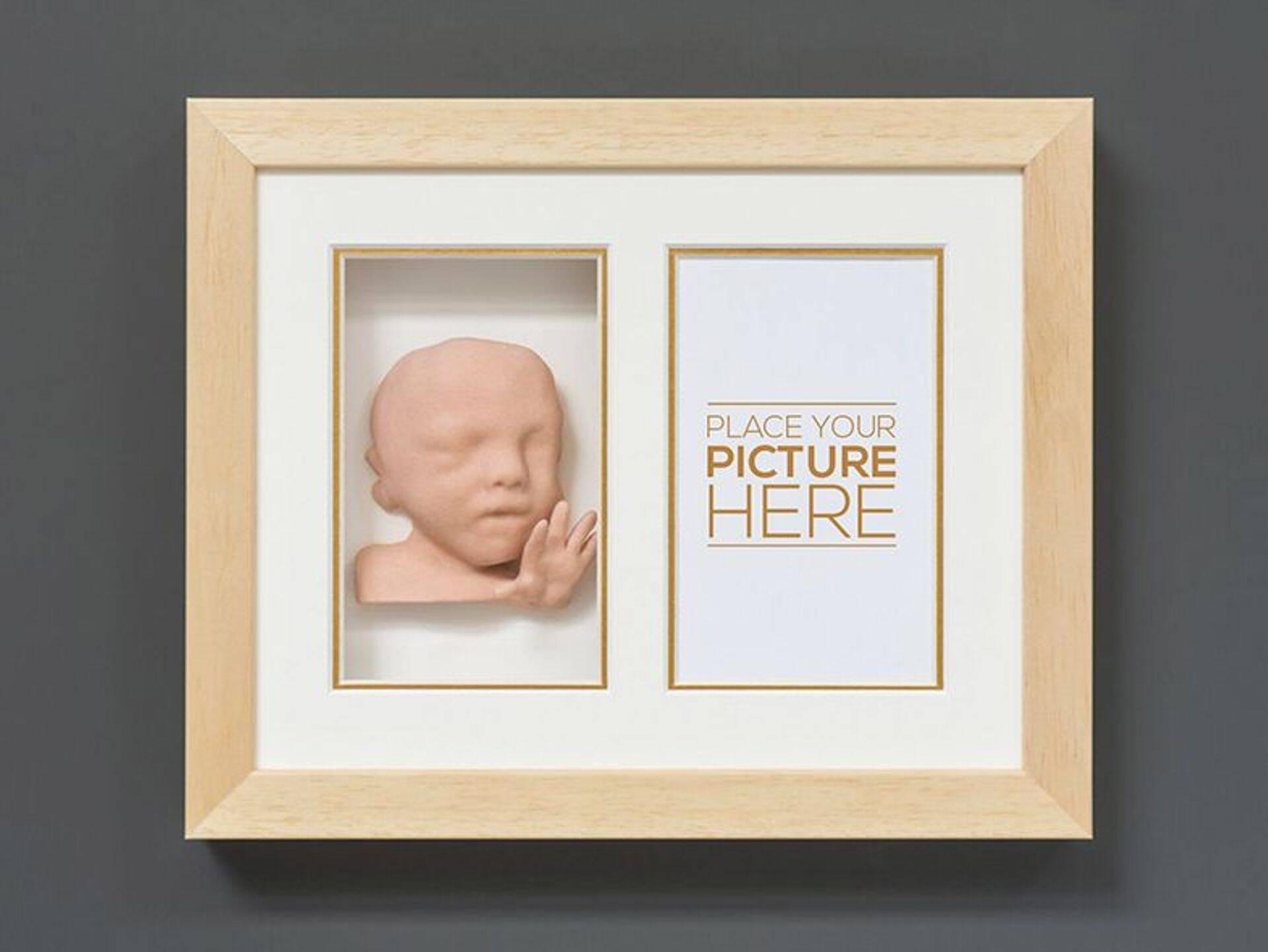 3D prinditud beebi kujutis.