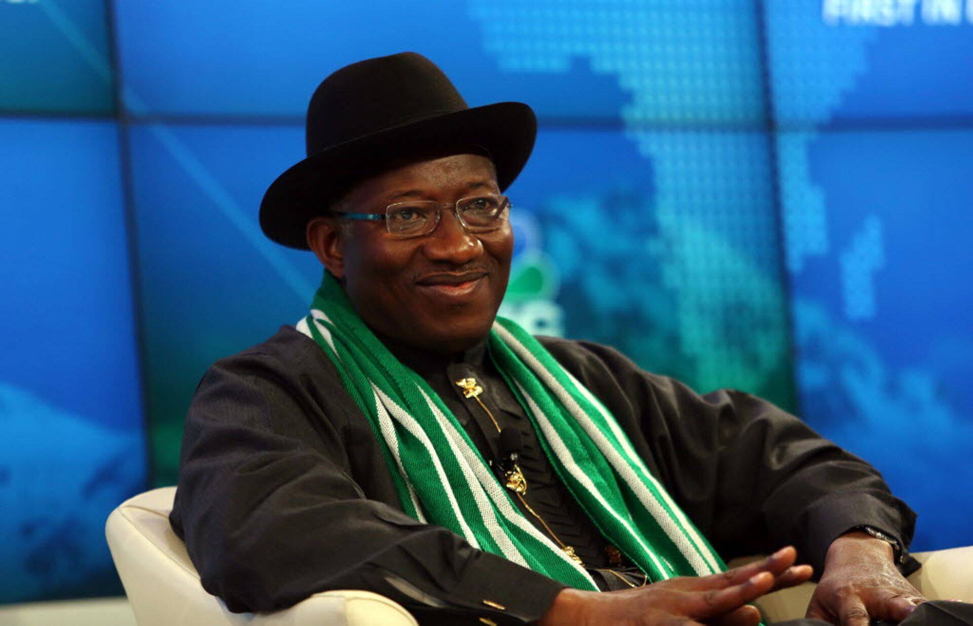 Nigeeria president Gooluck Jonathan.