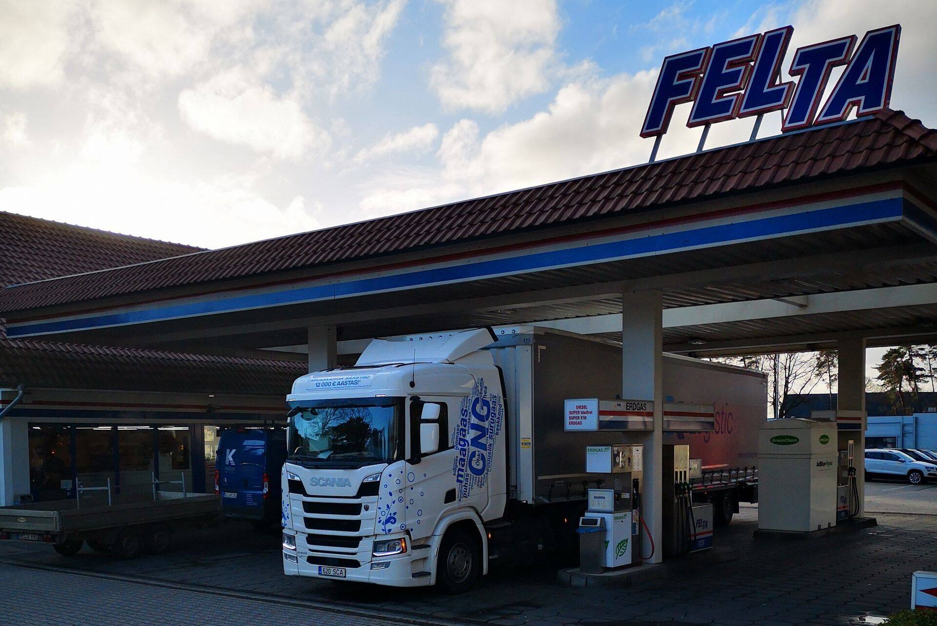 CNG-veok Saksamaal Felta gaasitanklas.
