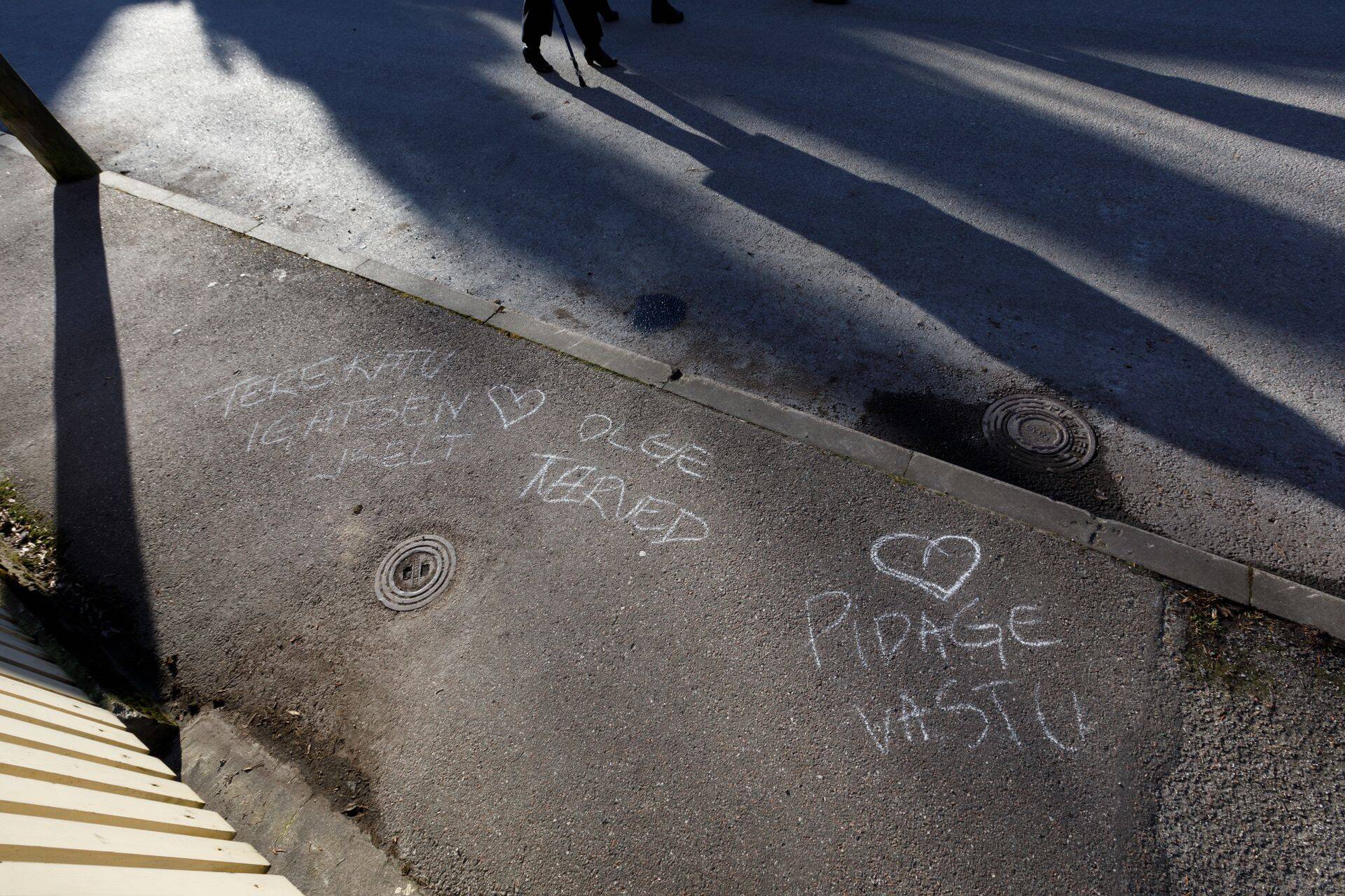 Sõnum sõbrale Tallinnas Kalamajas karantiini ajal.