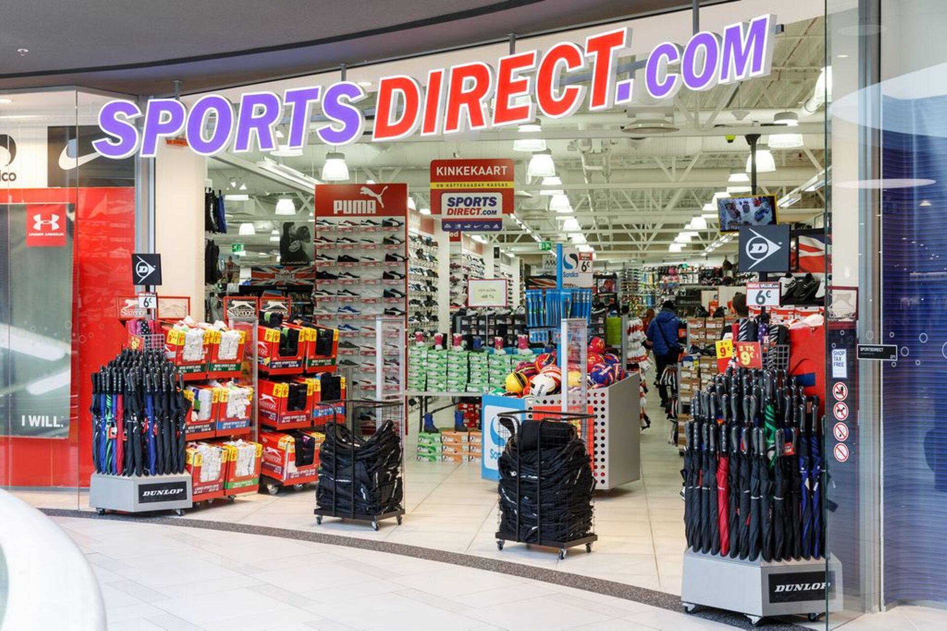 Sports Directi kauplus Tallinnas Ülemiste keskuses.