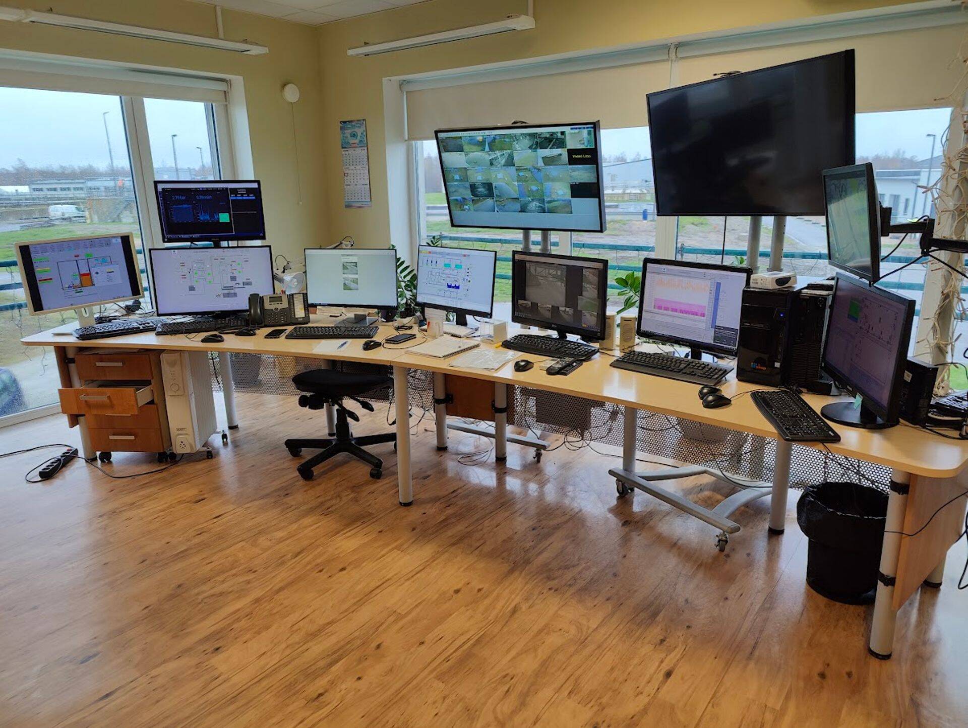 Водопровод и канализация в Кохтла-Ярве, Йыхви и многочисленных поселках вокруг них управляются из этой комнаты.