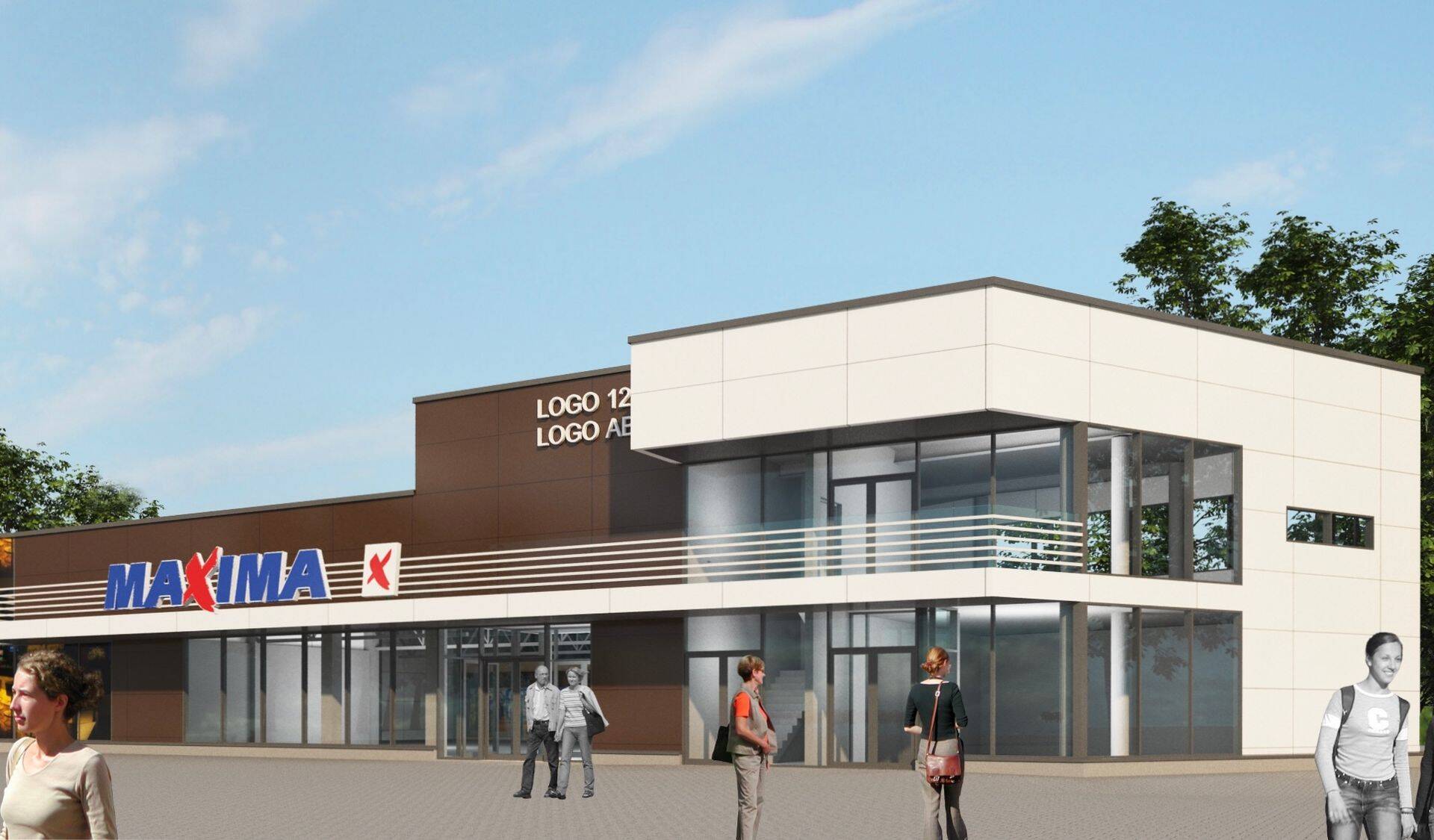 Nii võiks välja näha uus kaubanduskeskus Rahu kino kohal Koplis.