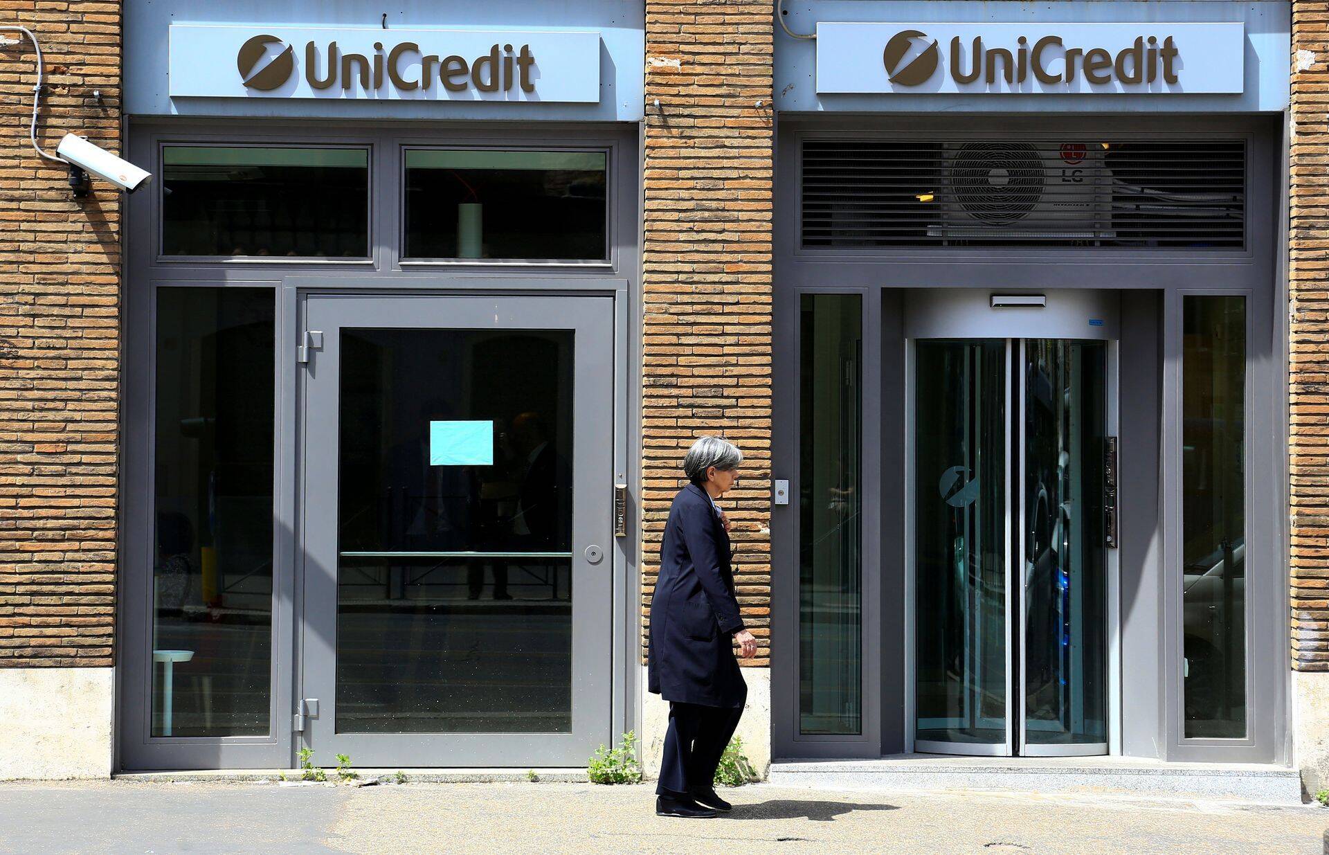 UniCrediti panga kontor Roomas.