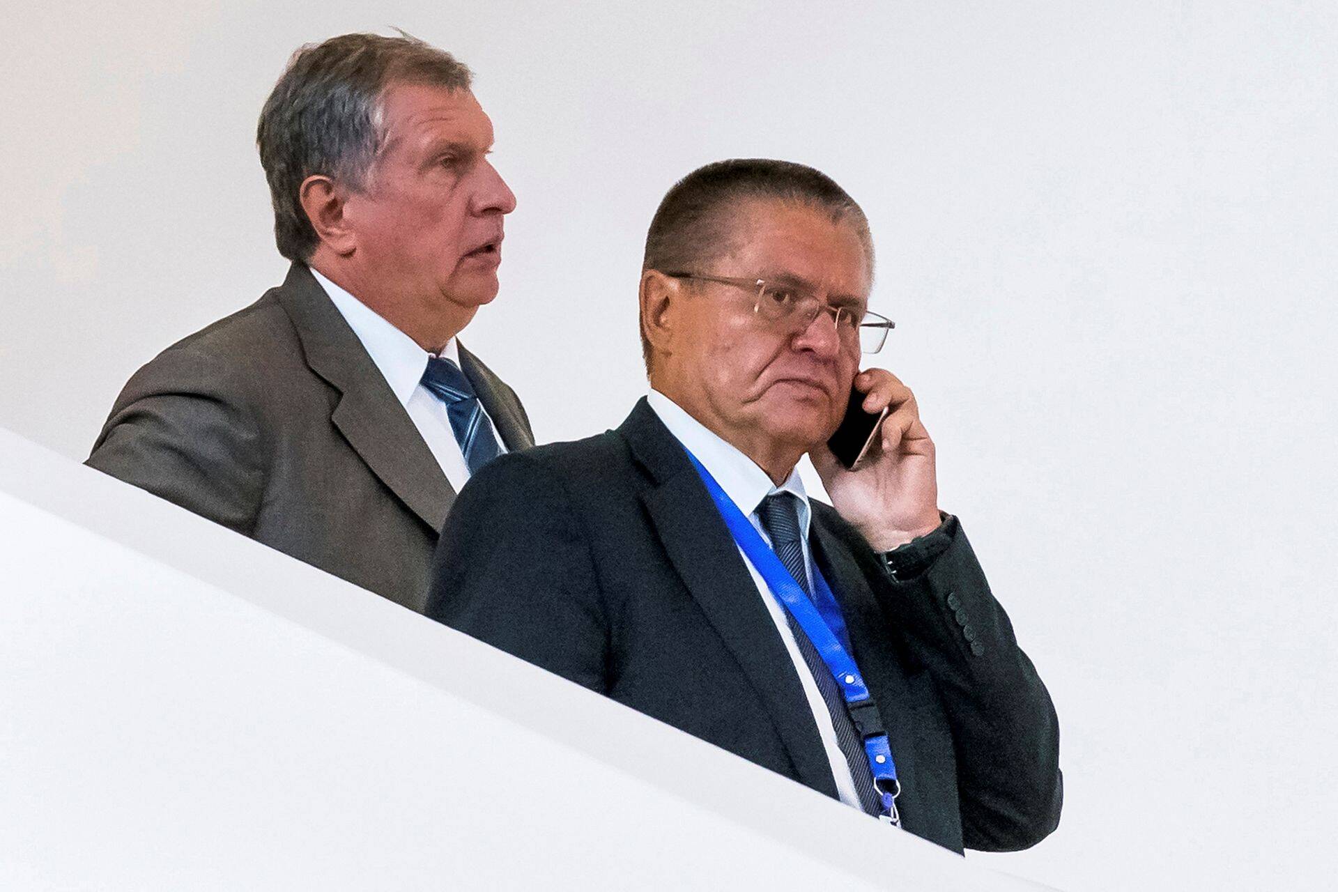 Igor Setšin ja Aleksei Uljukajev ühisvisiidil Aserbaidžaanis augustis 2016.