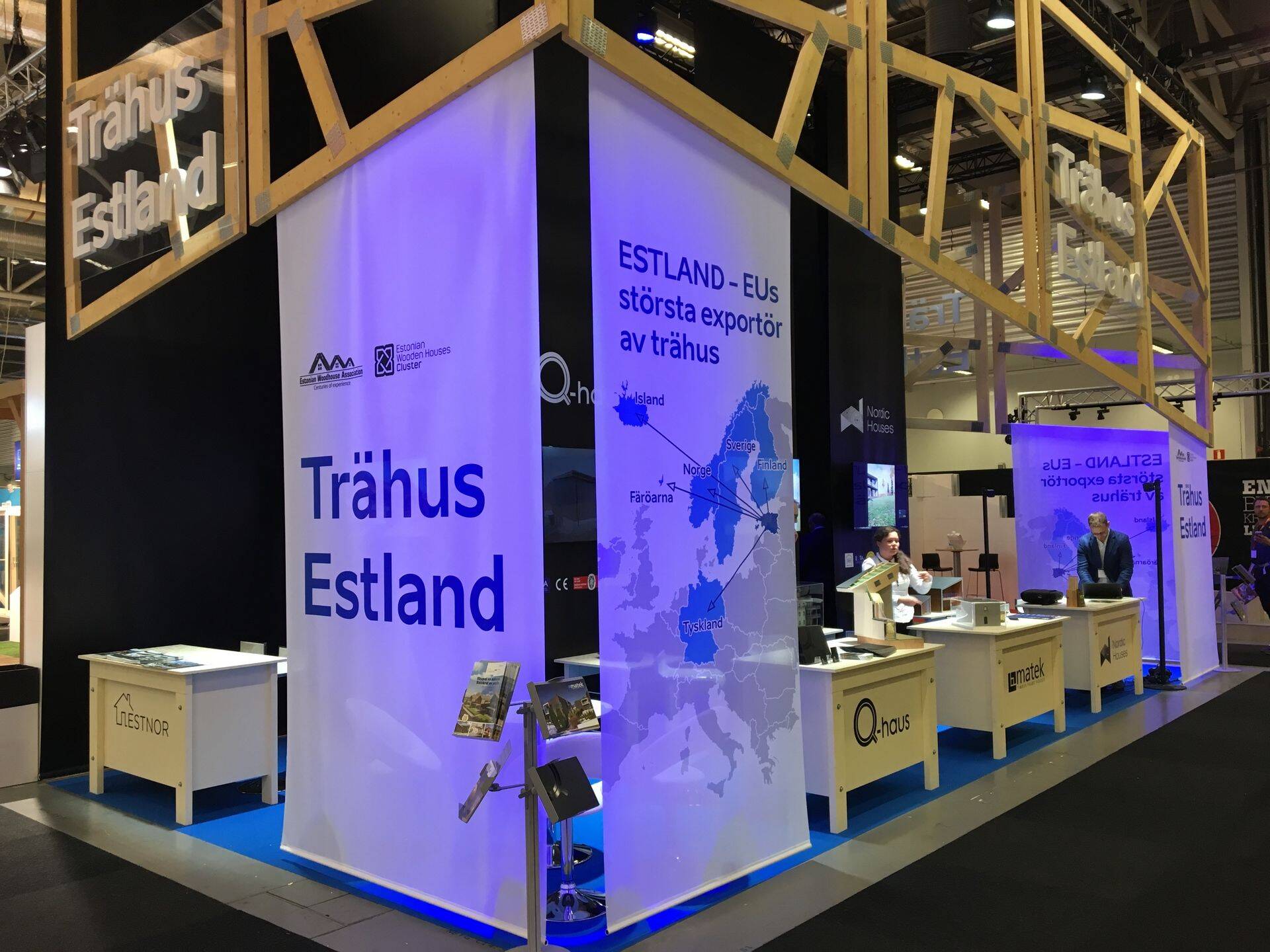 Eesti puitmajatootjate ühisstend Nordbygg messil.