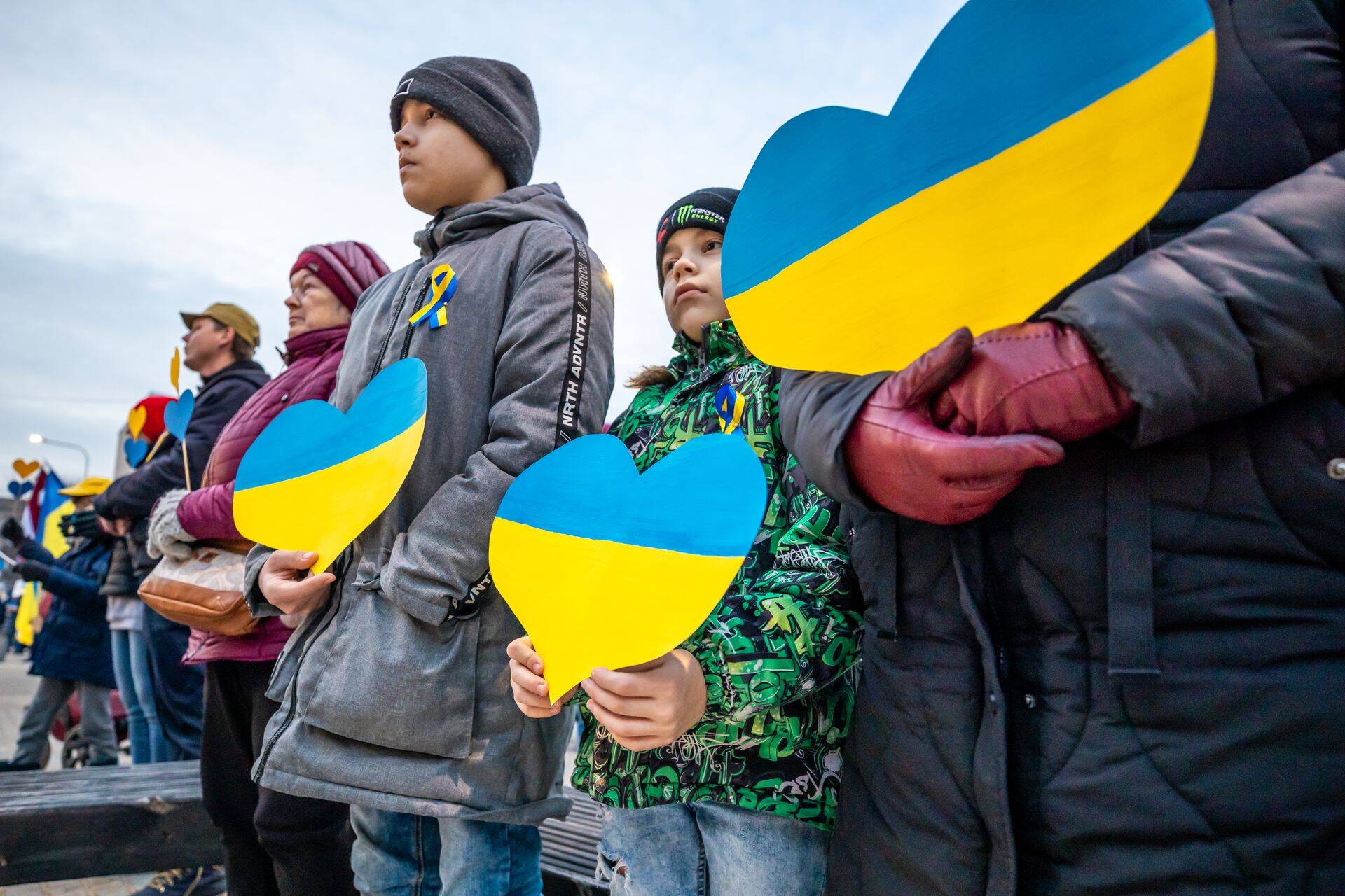 Протест против войны в Украине. Рига, Латвия. Иллюстративное фото.