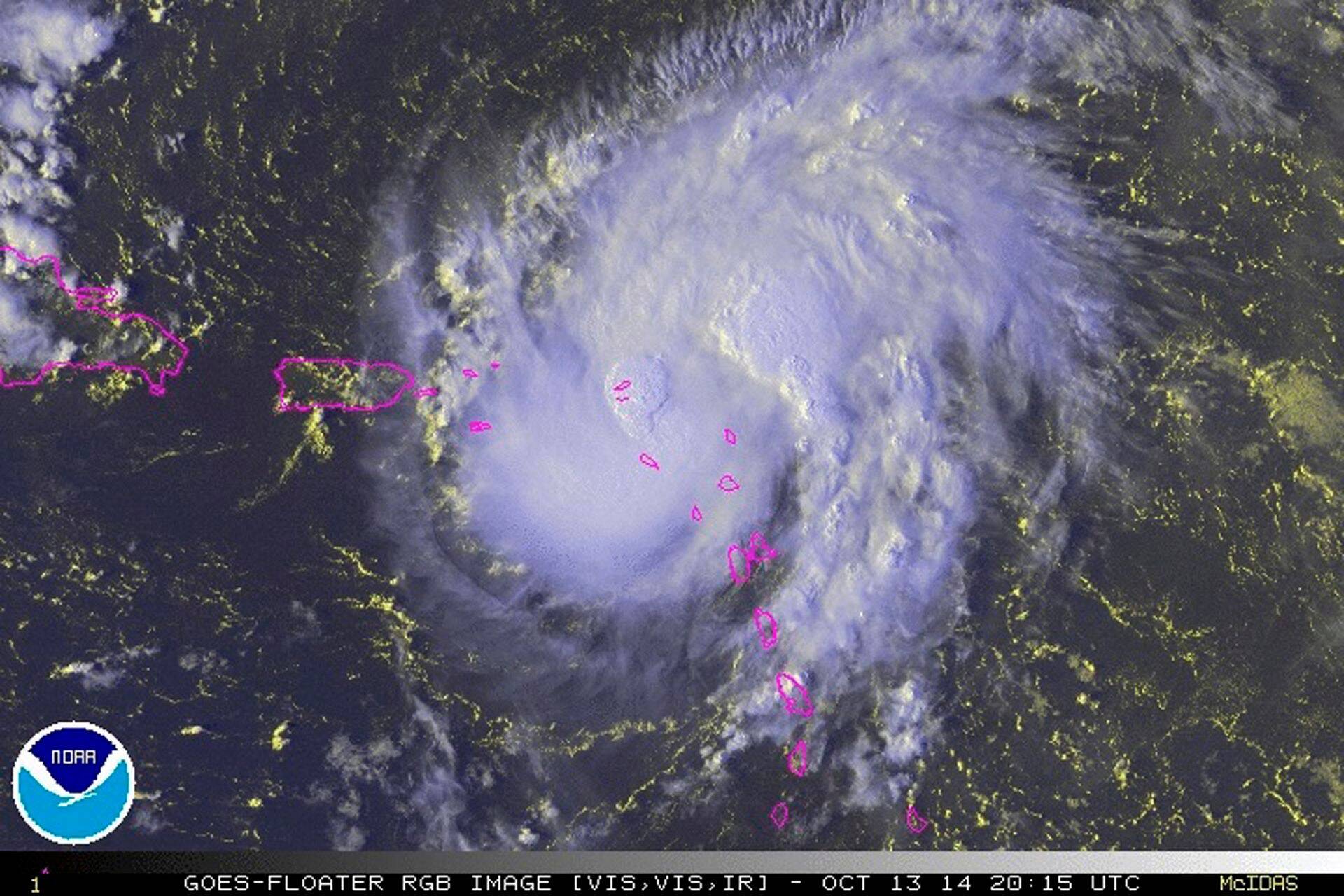 Torm lähenemas Briti Neitsisaartele