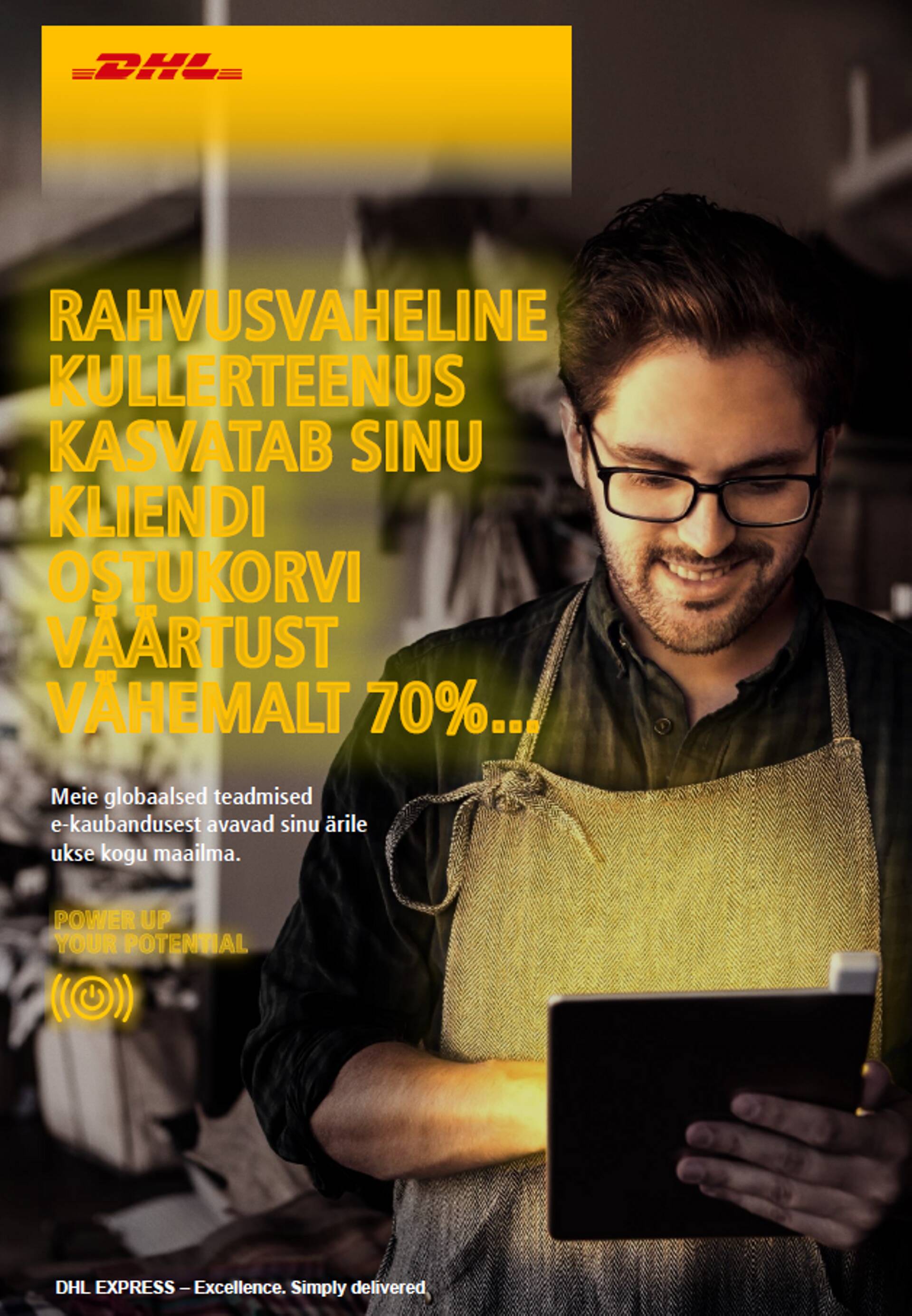 "Koduleht olgu lihtne ja võimaldagu kiiret tellimist! Mida vähemate klikkidega tellija maksmiseni jõuab, seda vähem jõuab ta ümber mõelda," annab nõu DHL Ecpress Estonia tegevjuht Kristiina Laaneots