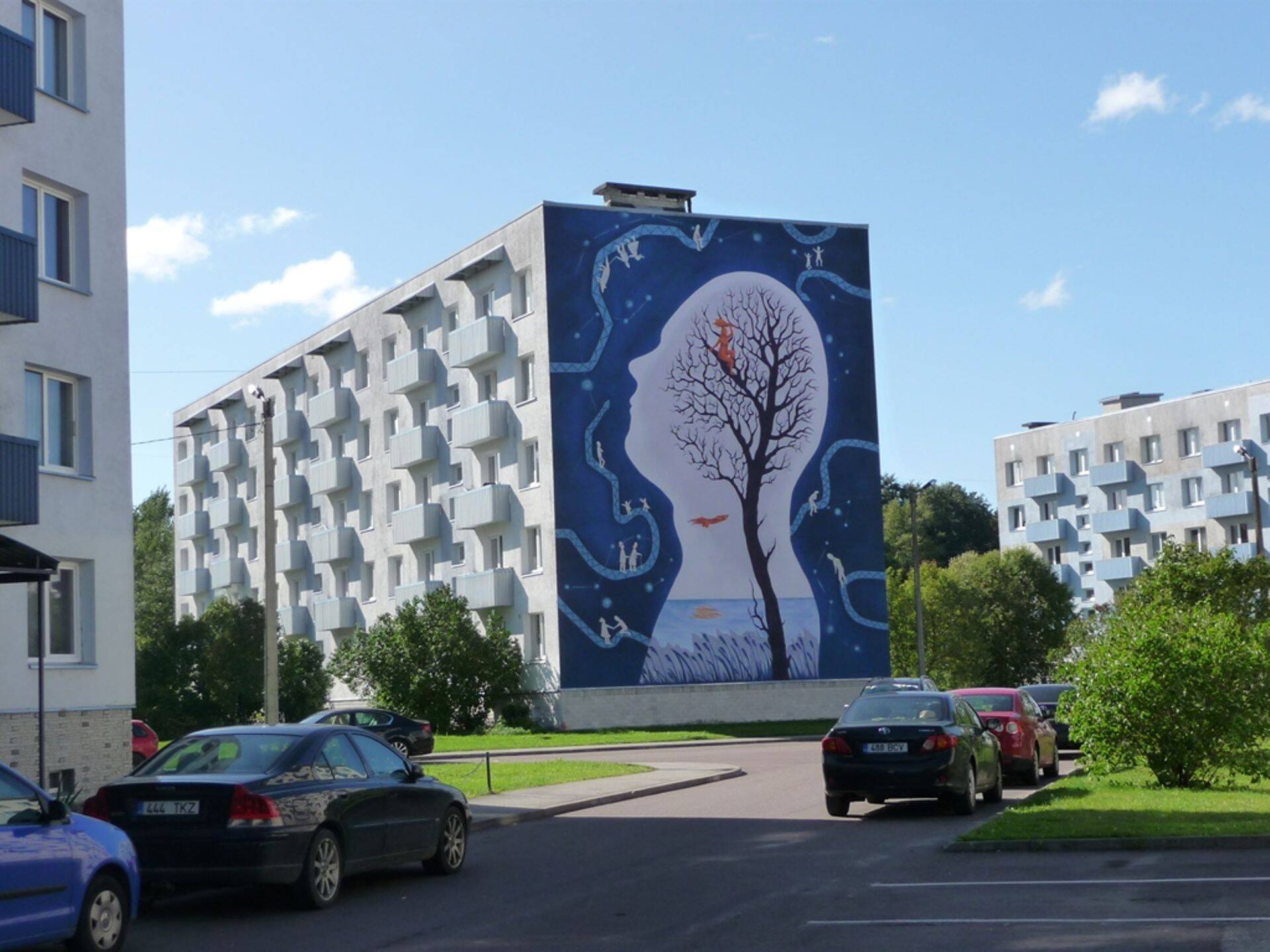 Tallinna kortermaja kommunaalameti tellitud supergraafikaga, mis avati septembris.