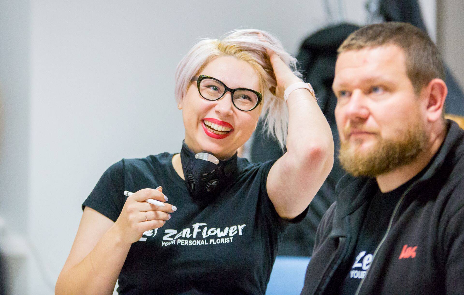 Cооснователи стартапа ZenFlower Вера Земскова и Василий Русманов.