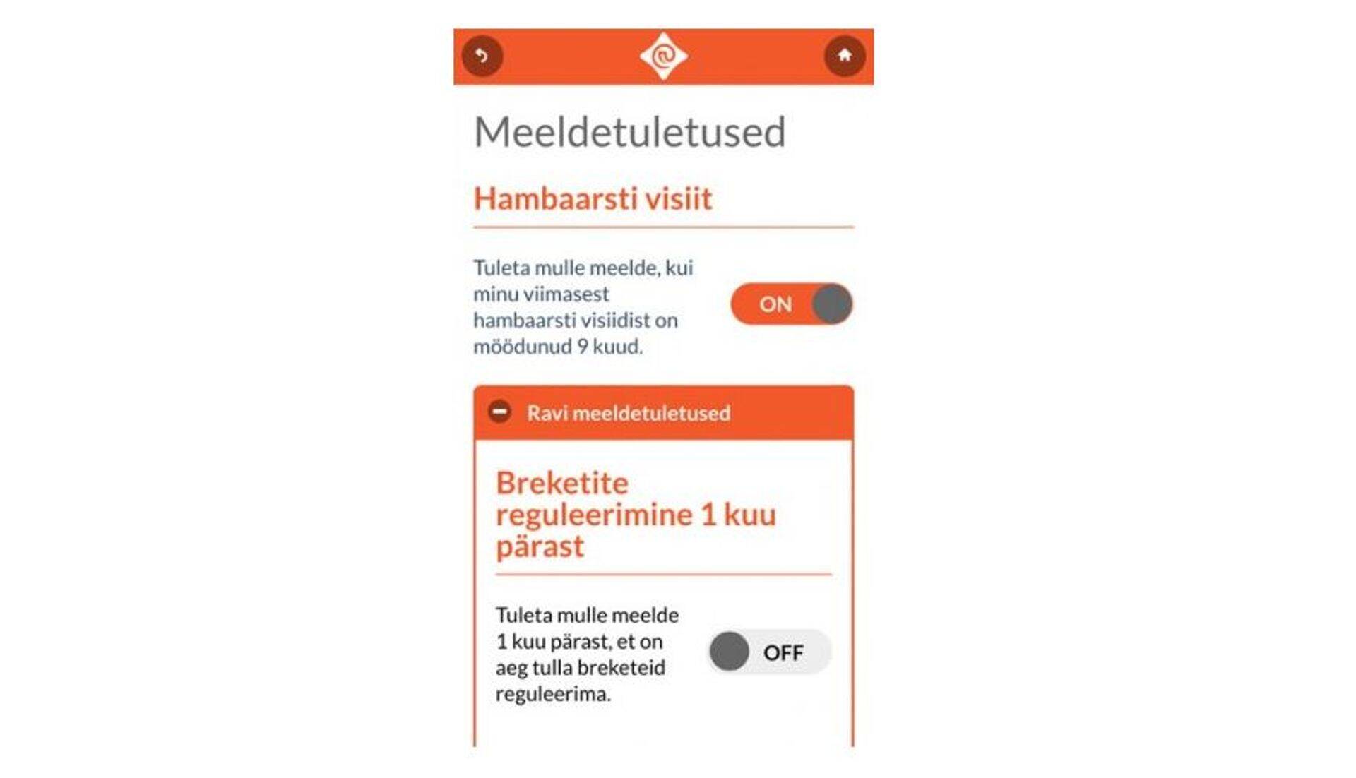 Hambaraviäpp aitab meeles hoida järgmist külastuse aega.