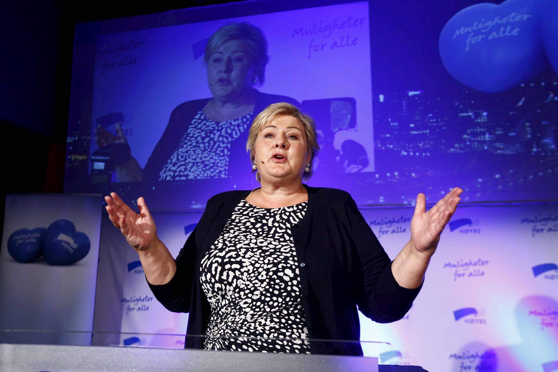 Norra peaminister Erna Solberg.