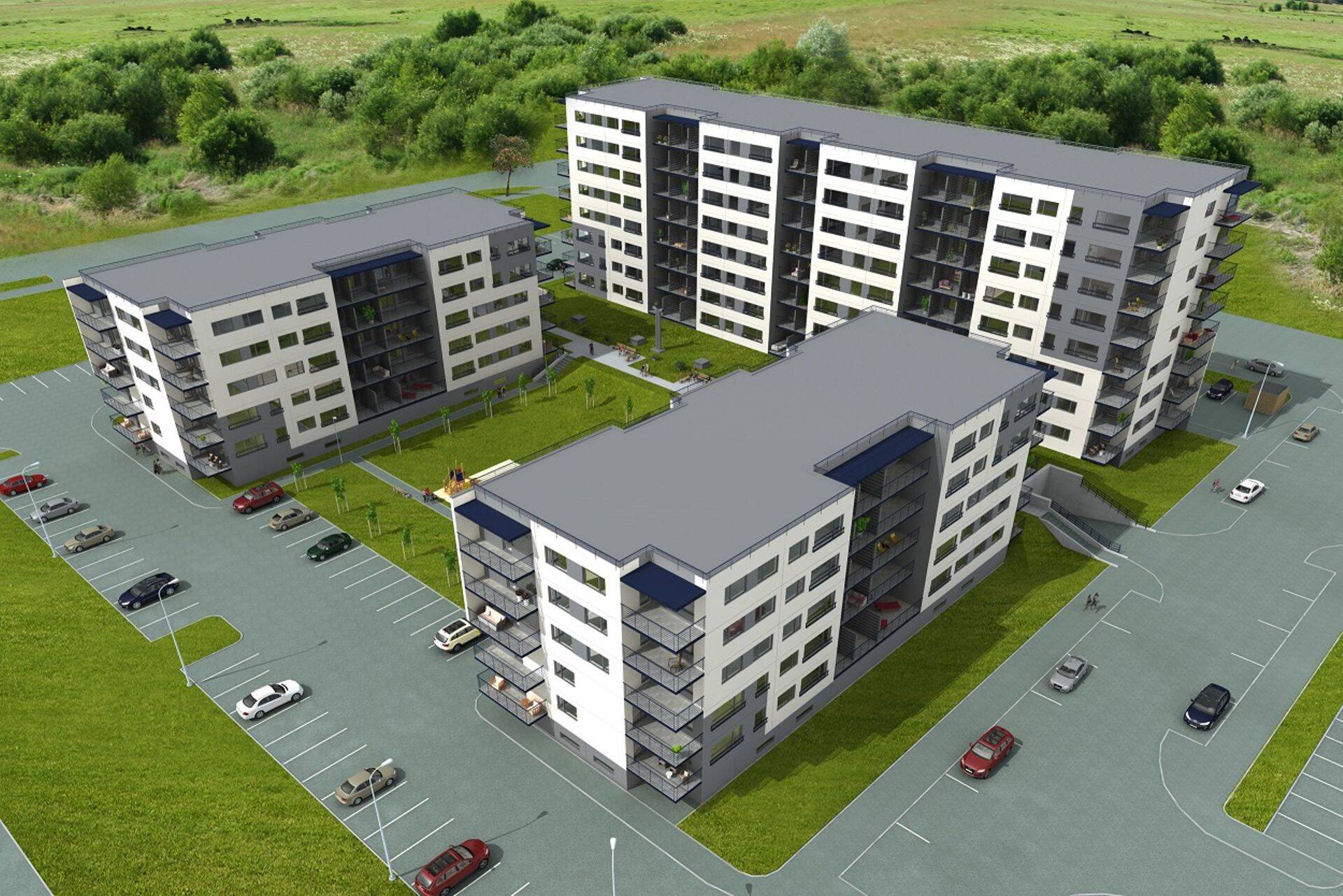 Loopealse elupiirkonna majad Meeliku tänaval