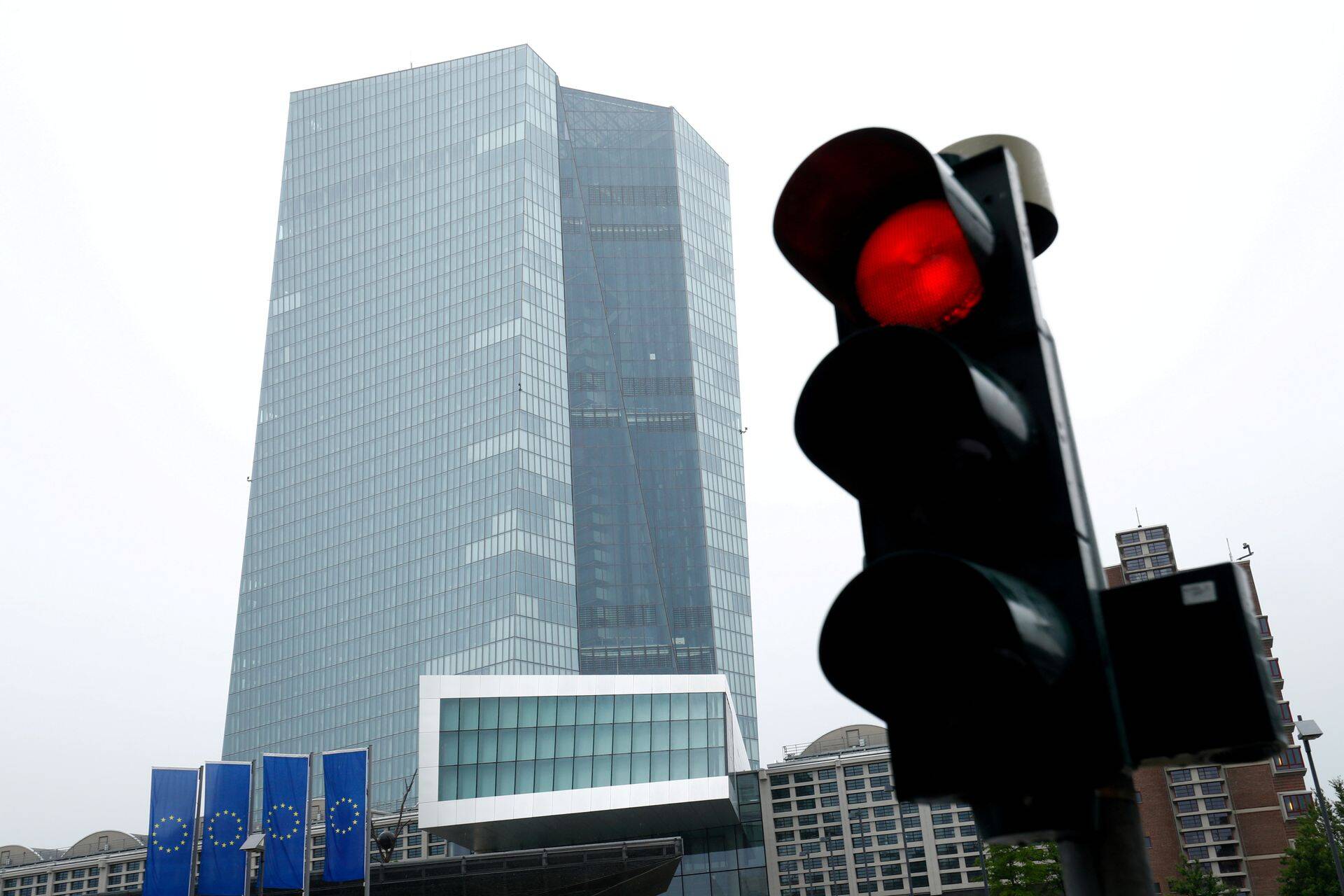 Euroopa Keskpanga peahoone Saksamaal Frankfurdis.