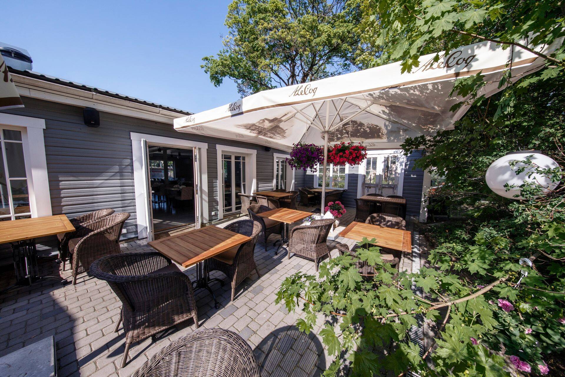 Snoobi varjulisel terrassil maitses šokolaadimagustoit eriti hästi.