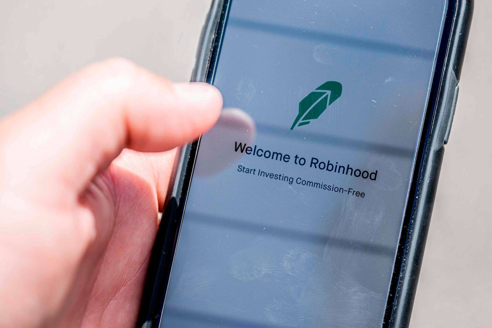 Populaarne kauplemisäpp Robinhood.