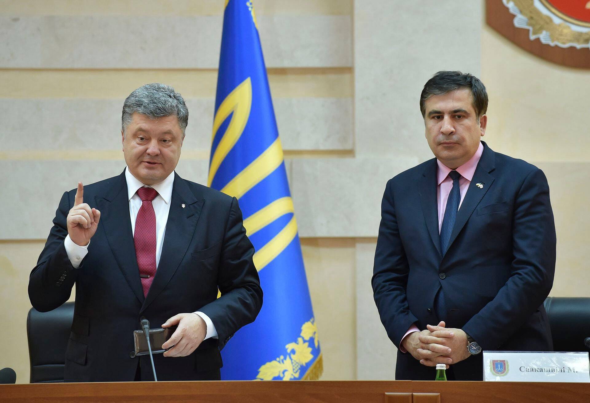 Petro Porošenko ja Mikheil Saakašvili.