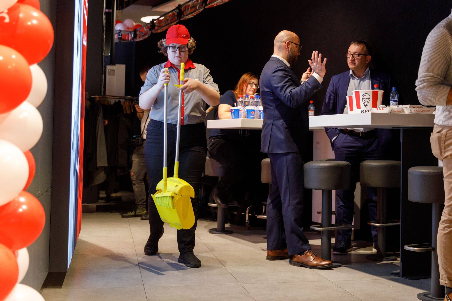 KFC restorani avamine Ülemiste Keskuses. Tallinn (EST). Foto: Andras Kralla, Äripäev/Scanpix Baltics