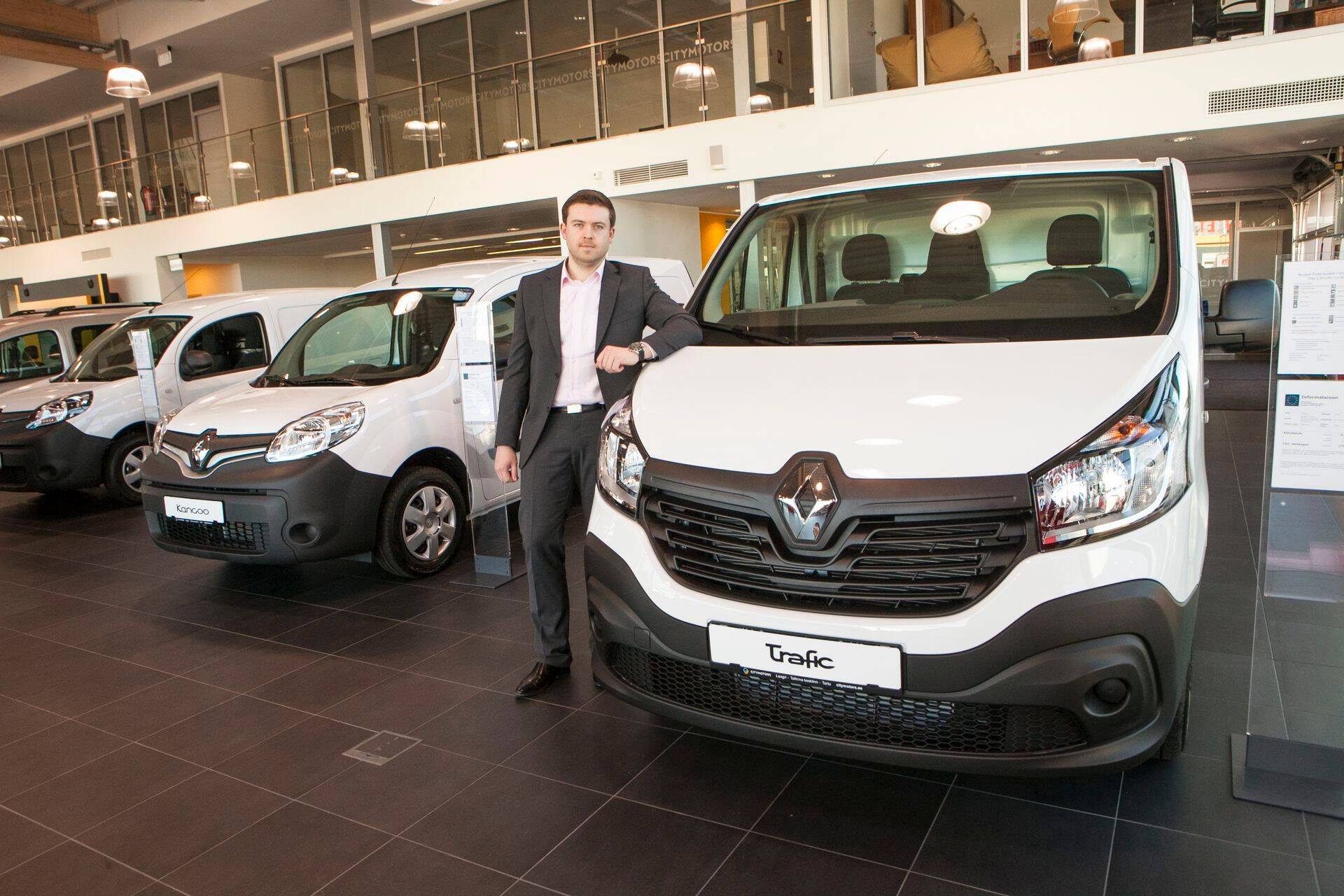 Renault´ müüja City Motors tähistab tänavu 15. sünnipäeva. Fotol firma müügijuht Jüri-Bruno Asari.