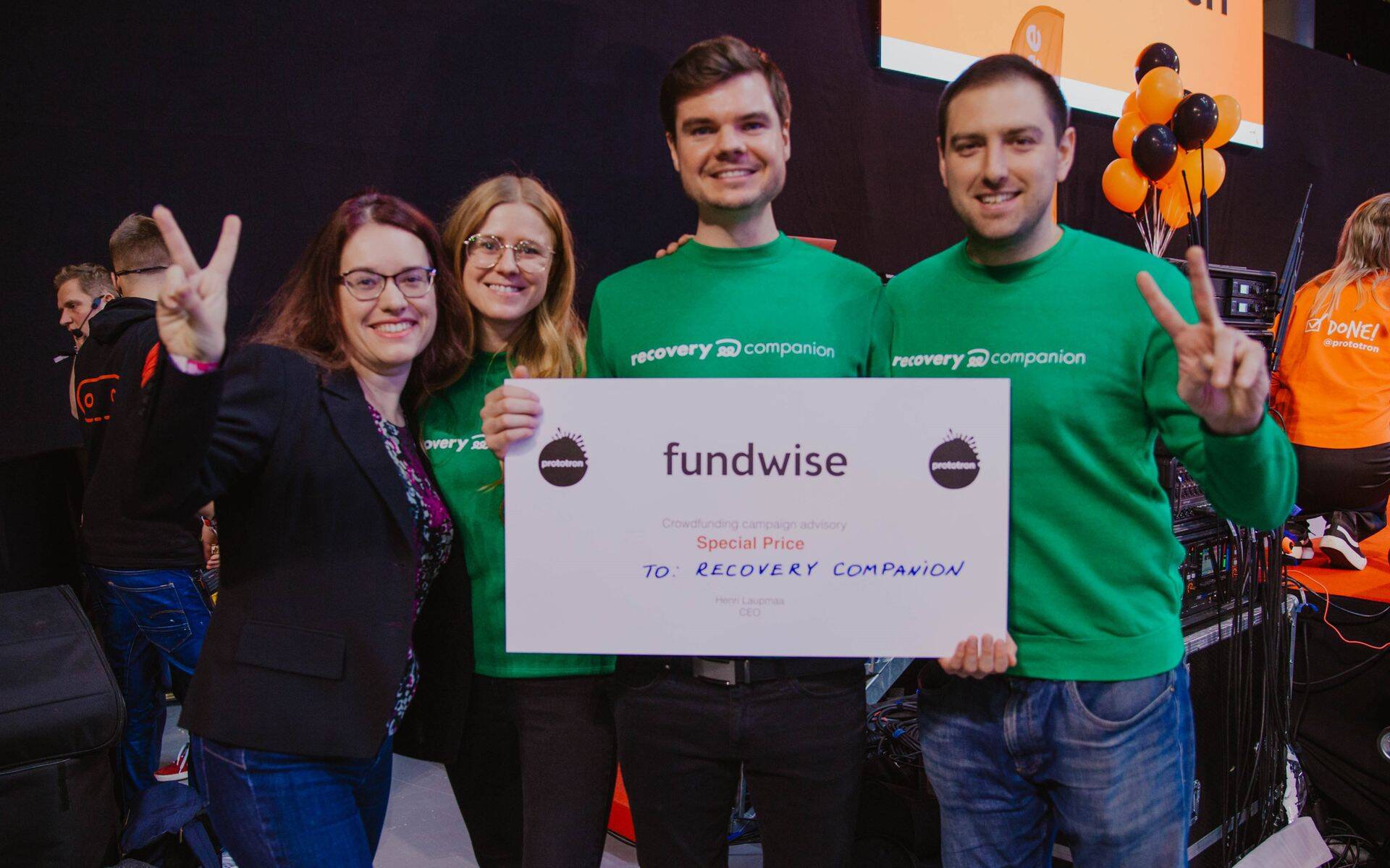 Eduka kampaania on teinud varem Fundwise´s tervisevaldkonna meeskond Recovery Companion, kes arendab digitaalseid vähihaigete vaimse tervise tugiteenuseid.