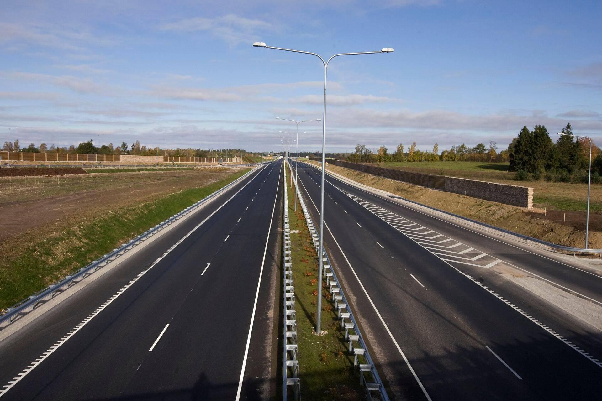Tallinna-Tartu maanteelõik, kus suviti võib sõita kuni 110 km/h.
