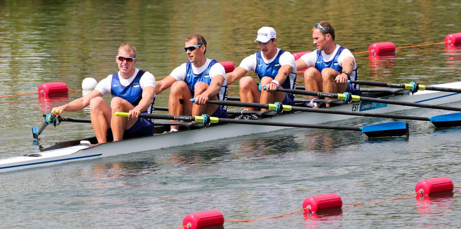 Eesti sõudjate neljapaat Londoni olümpia finaalis.
