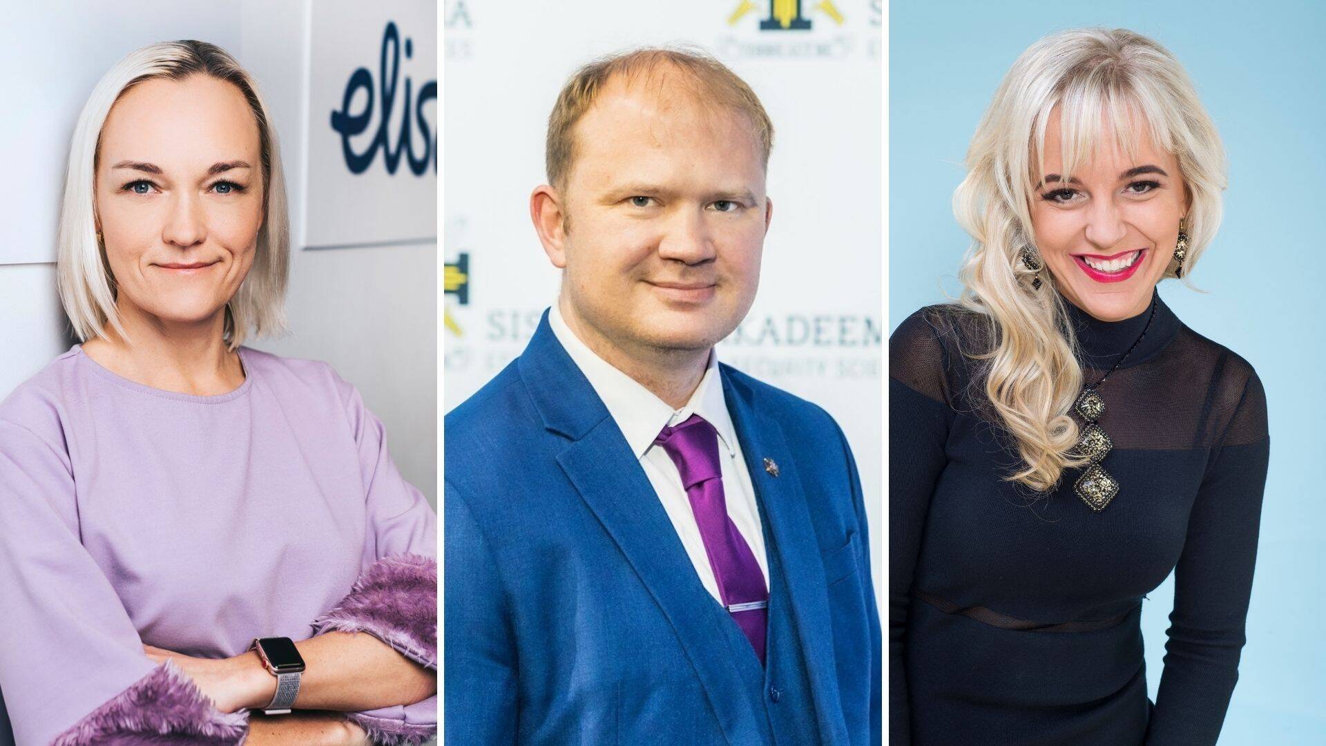 Vasakult Elisa personalivaldkonna juht Kaija Teemägi, Sisekaitseakadeemia rektor Marek Link ja Aeternumi koolitaja ja konsultant Kati Tikenberg