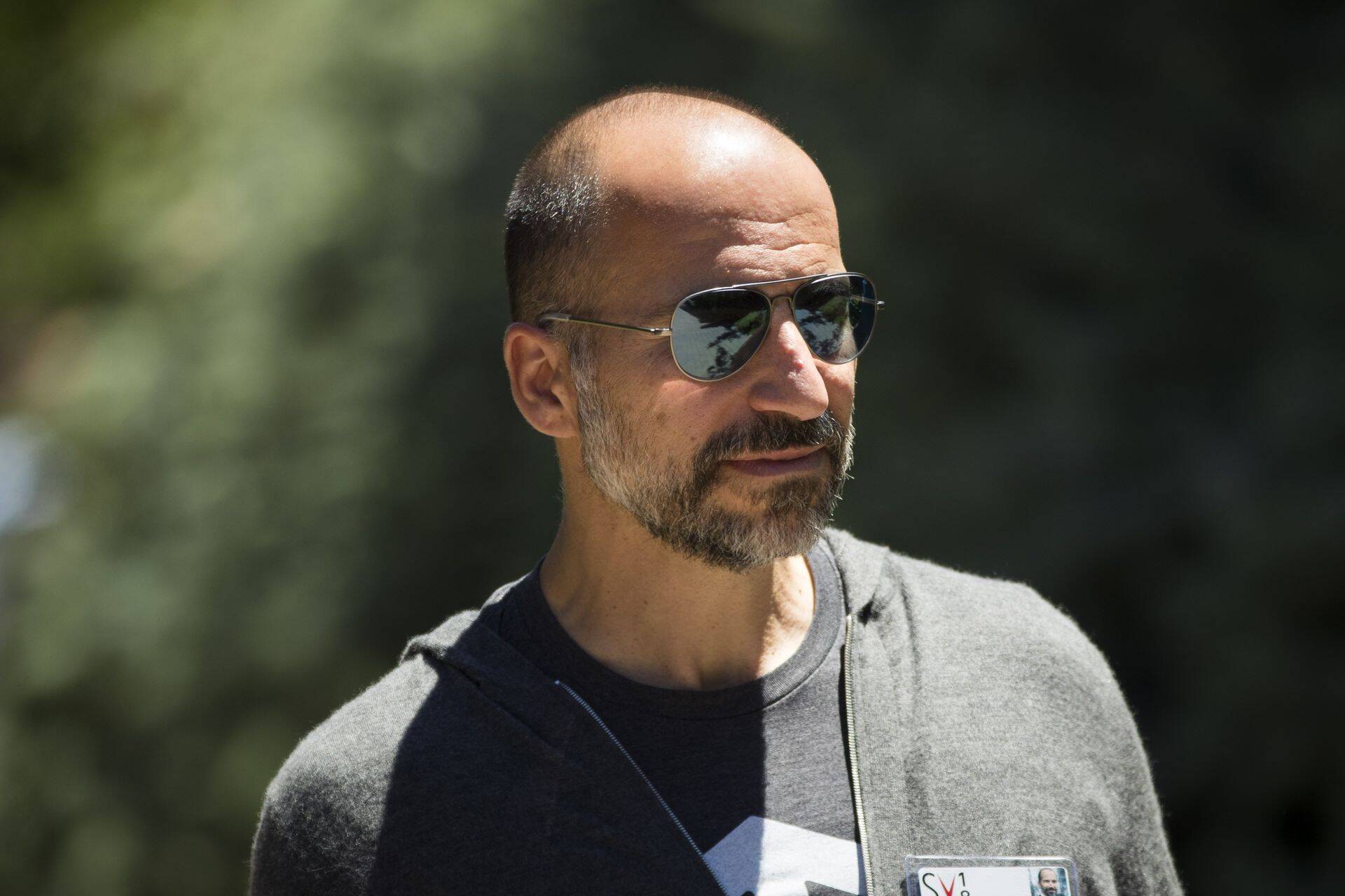 SUN VALLEY, ID - JULY 11: Dara Khosrowshahi, chief executive officer of Uber, attends the annual Allen & Company Sun Valley Conference, July 11, 2018 in Sun Valley, Idaho. Every July, some of the world's most wealthy and powerful businesspeople from the media, finance, technology and political spheres converge at the Sun Valley Resort for the exclusive weeklong conference. Drew Angerer/Getty Images/AFP== FOR NEWSPAPERS, INTERNET, TELCOS & TELEVISION USE ONLY ==