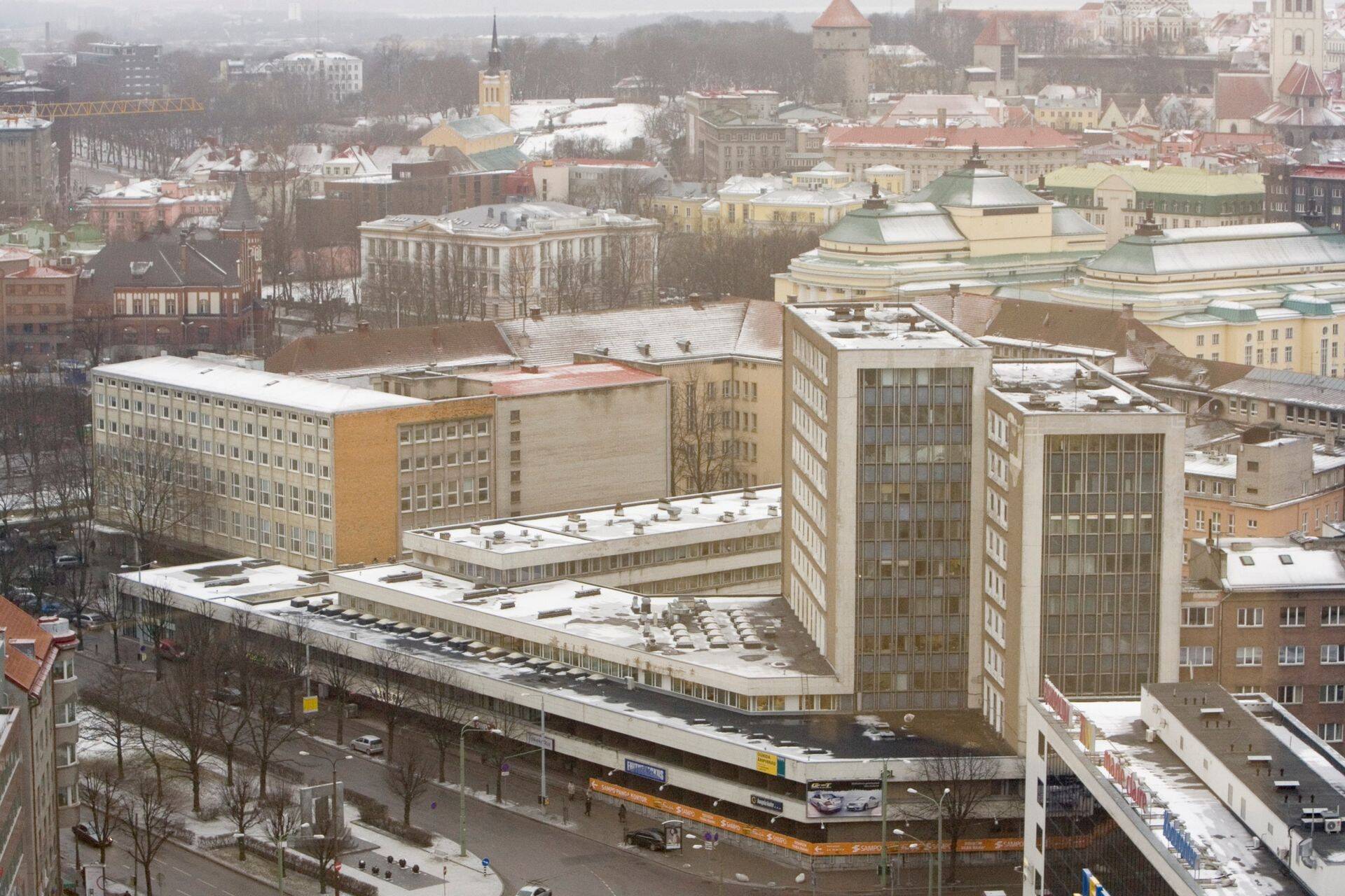 Vaade Rävala puiesteele