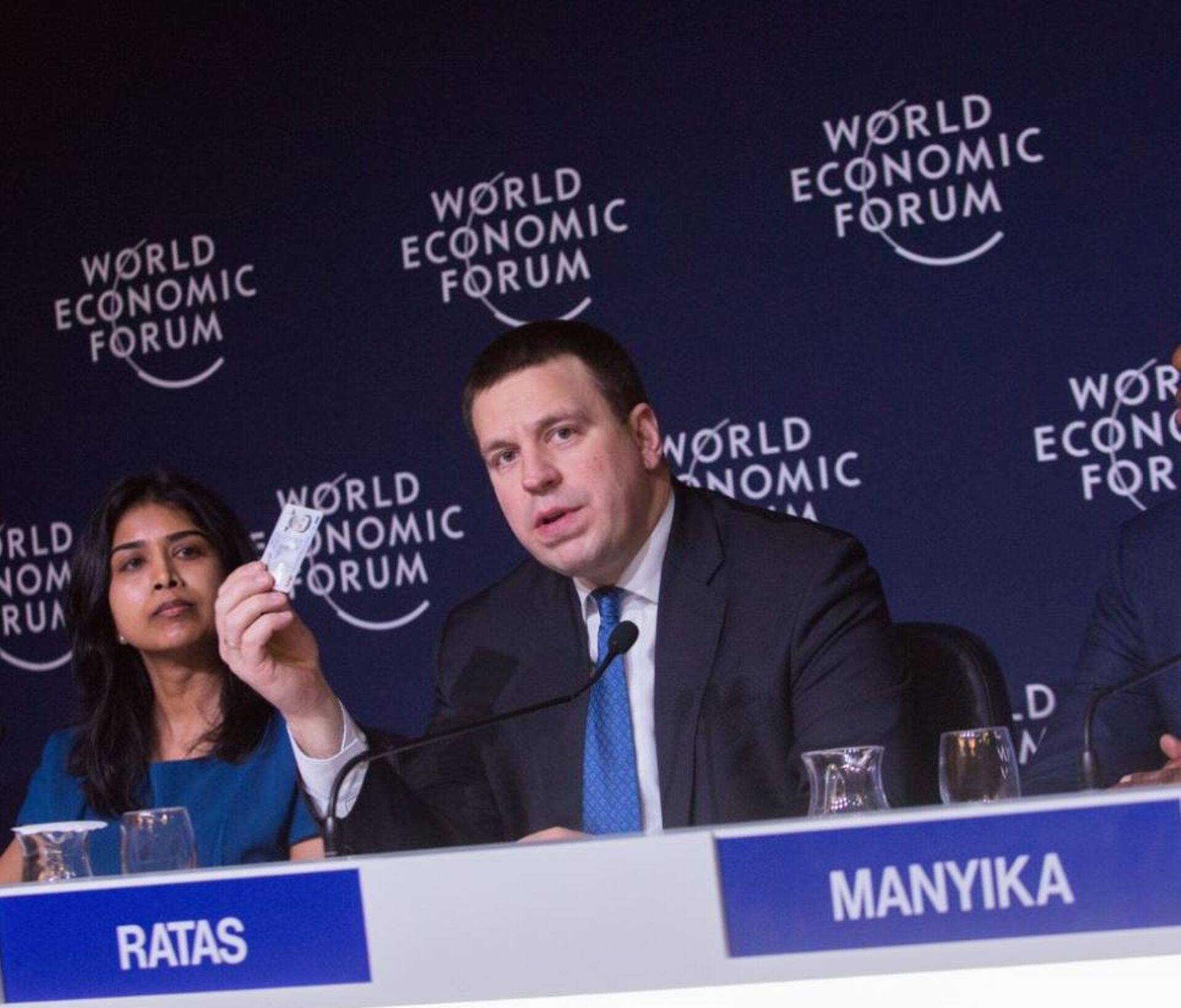 Jüri Ratas Šveitsis Davosis maailma majandusfoorumil.