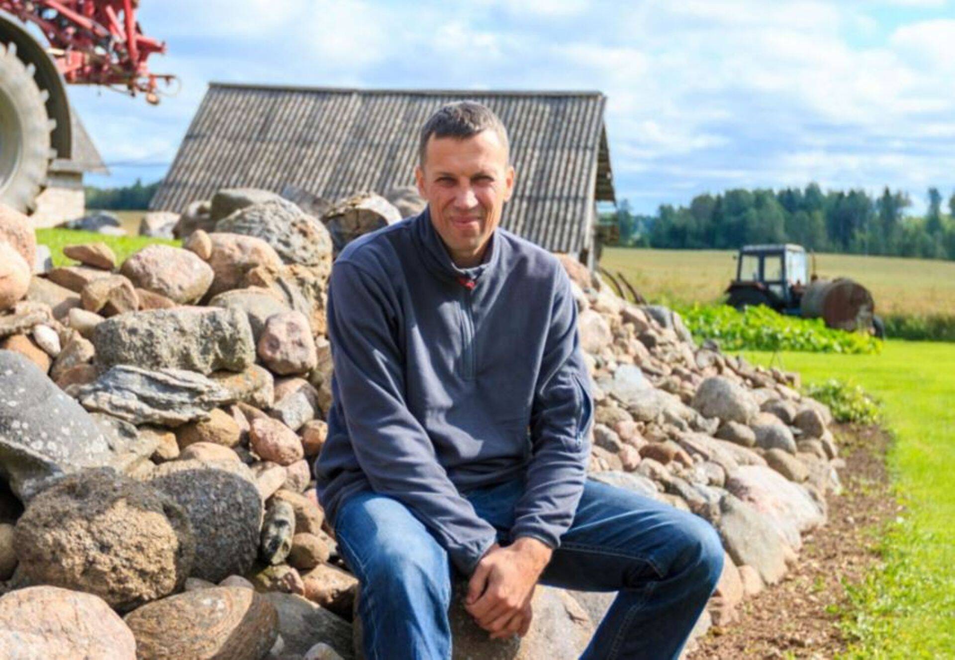 Teraviljakasvataja, Mudasilla talu peremees Kalle Kits.