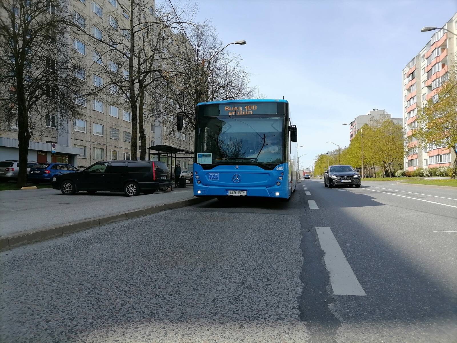 Автобус городской линии в Пярну