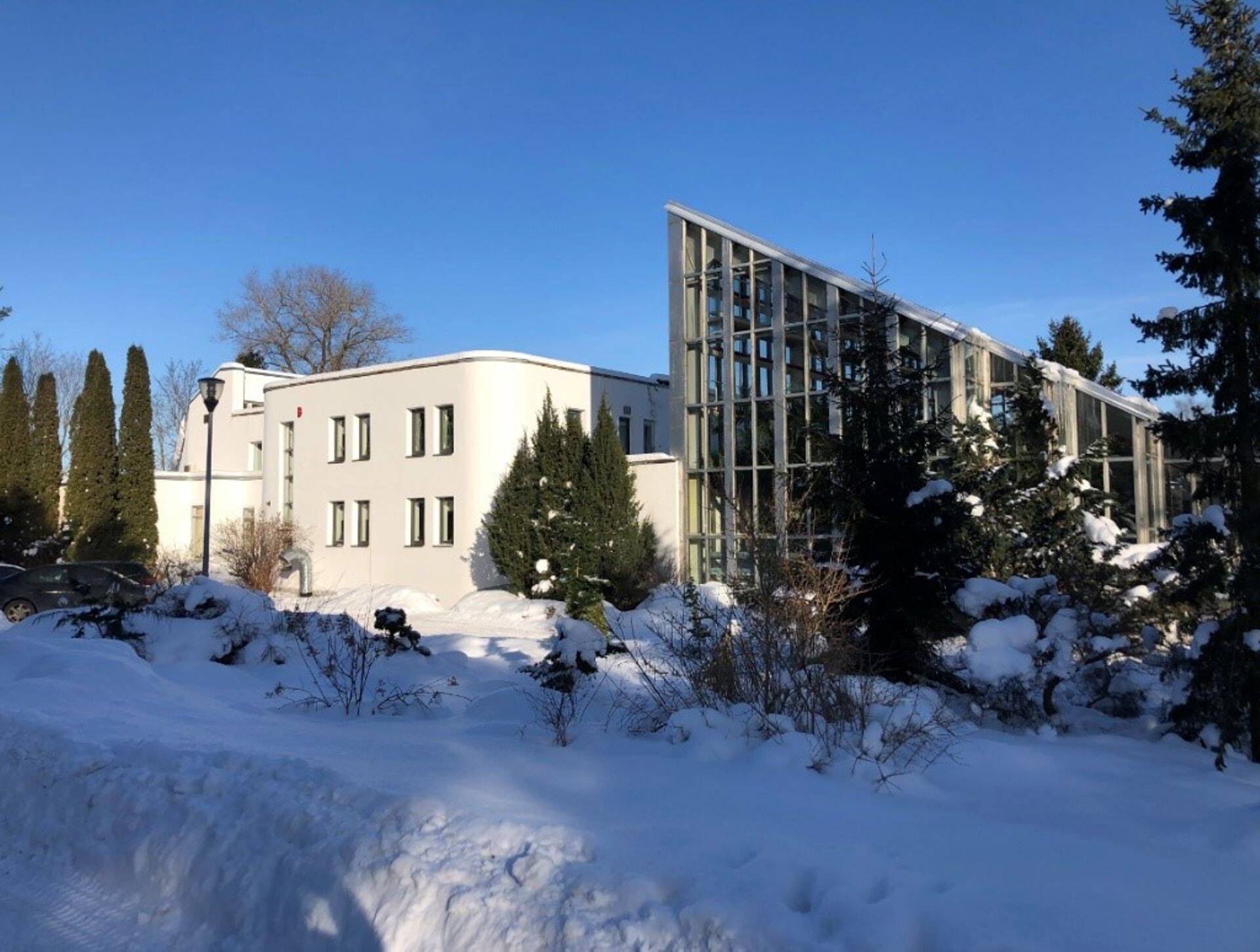 Tallinna Botaanikaaia tulevase külastuskeskuse maja.