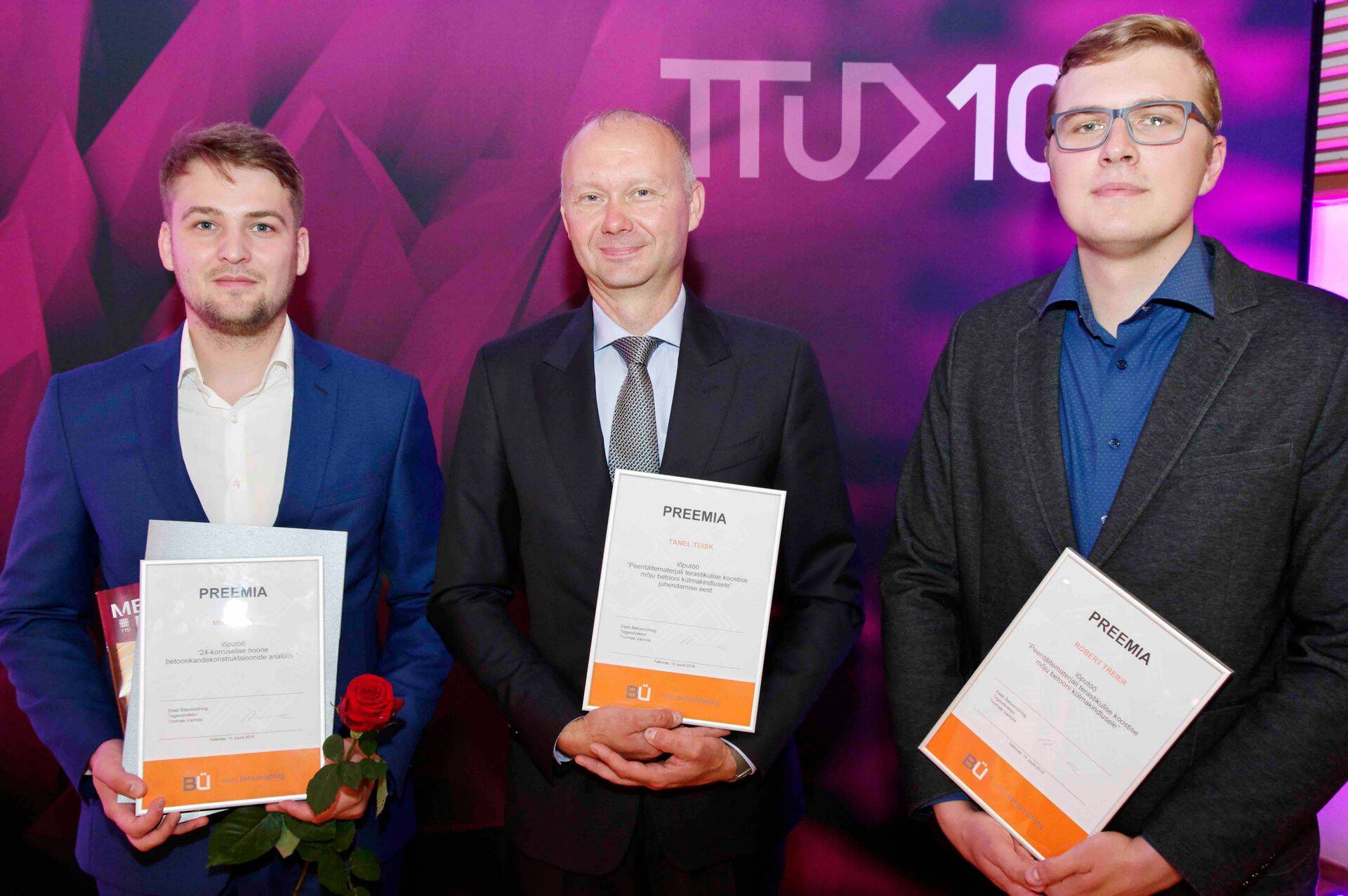 Mikk Reha, Tanel Tuisk ja Robert Treier.