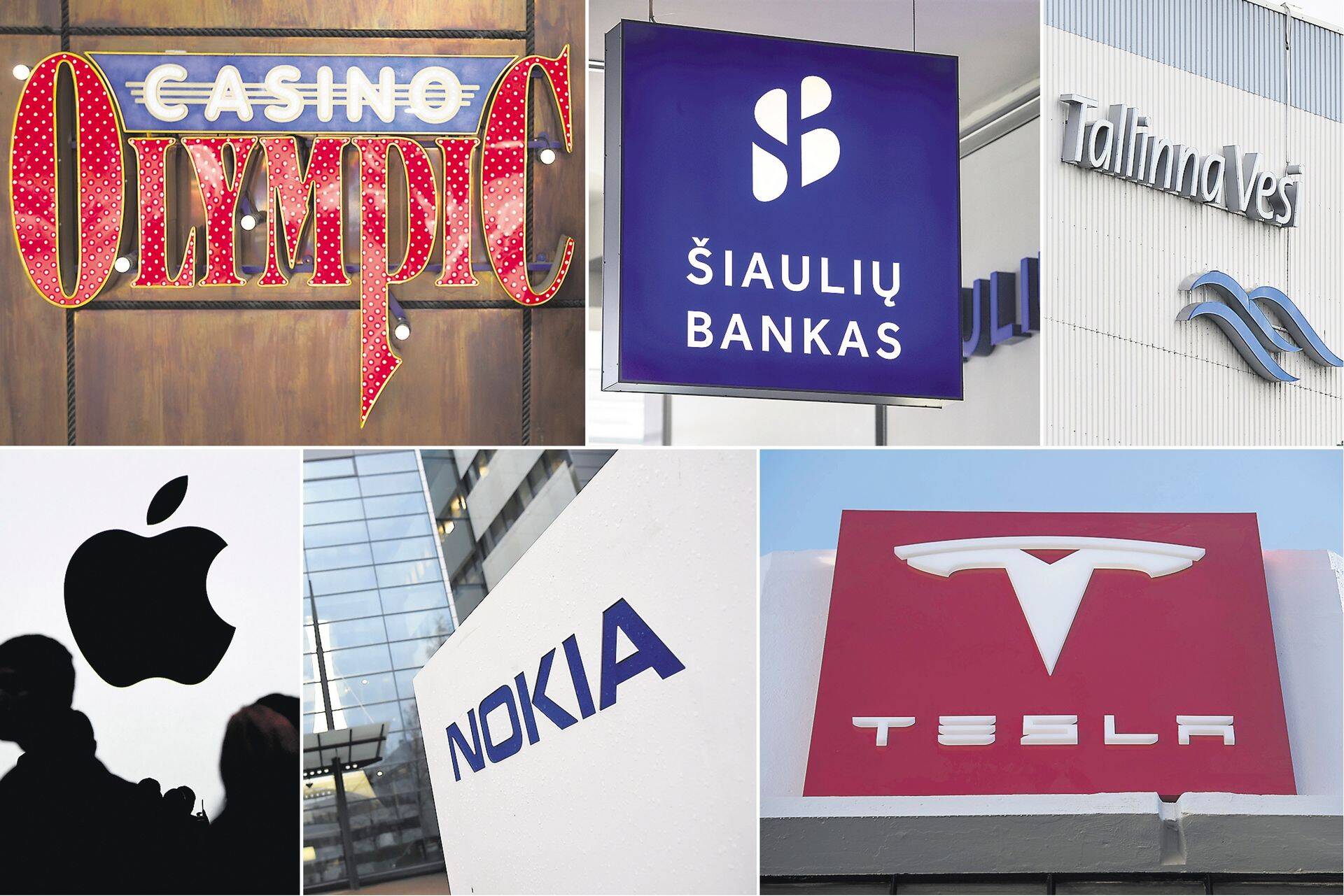 Valik Eesti investorite lemmikaktsiaid.