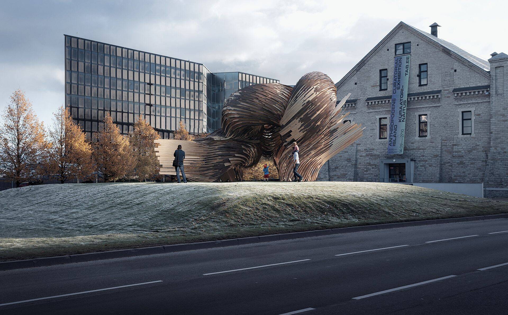 Tallinna Arhitektuuribiennaali TAB 2019 installatsioonikonkursi võidutöö “Steampunk".