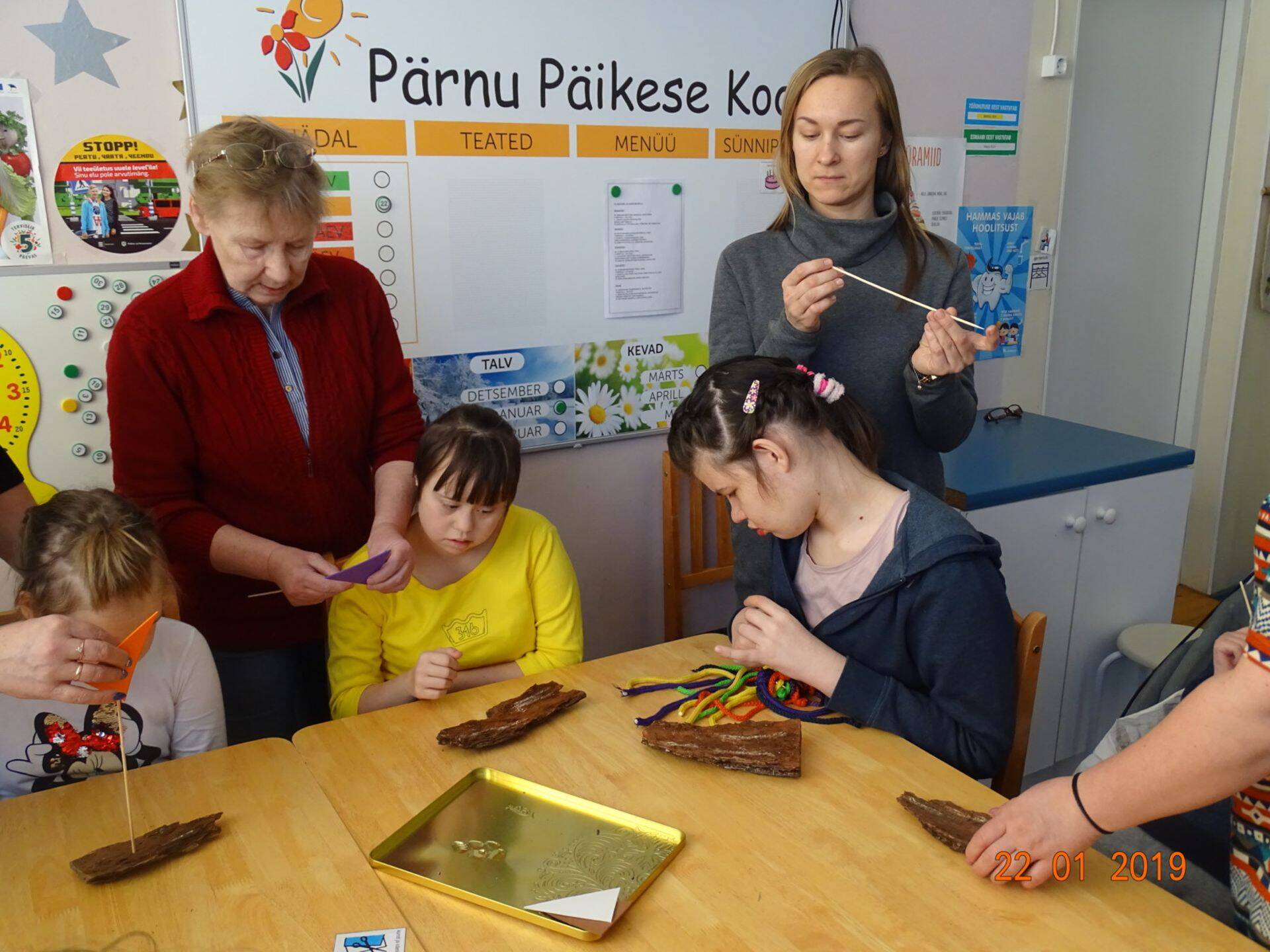 Õppetöö Pärnu Päikese koolis.