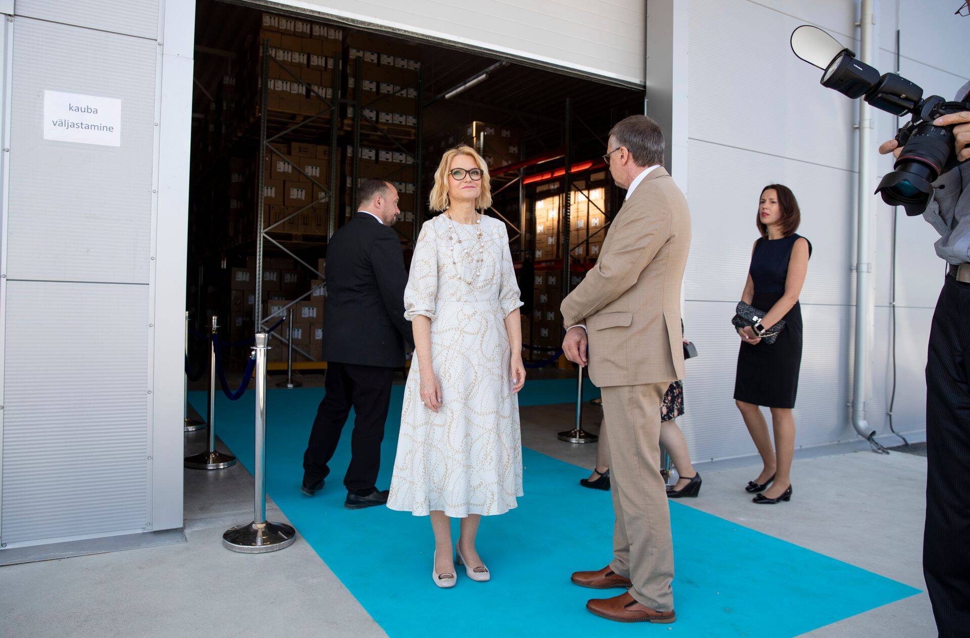 Ruth Oltjer Chemi-Pharmi uue tootmishoone avamisel tänavu mais.