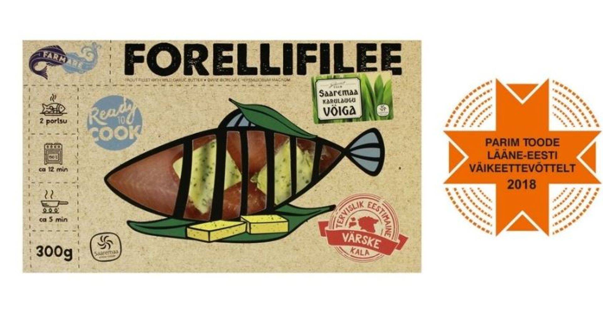 Kalakasvatajate Ühistu Ecofarm Farmare forellifilee karulauguvõiga