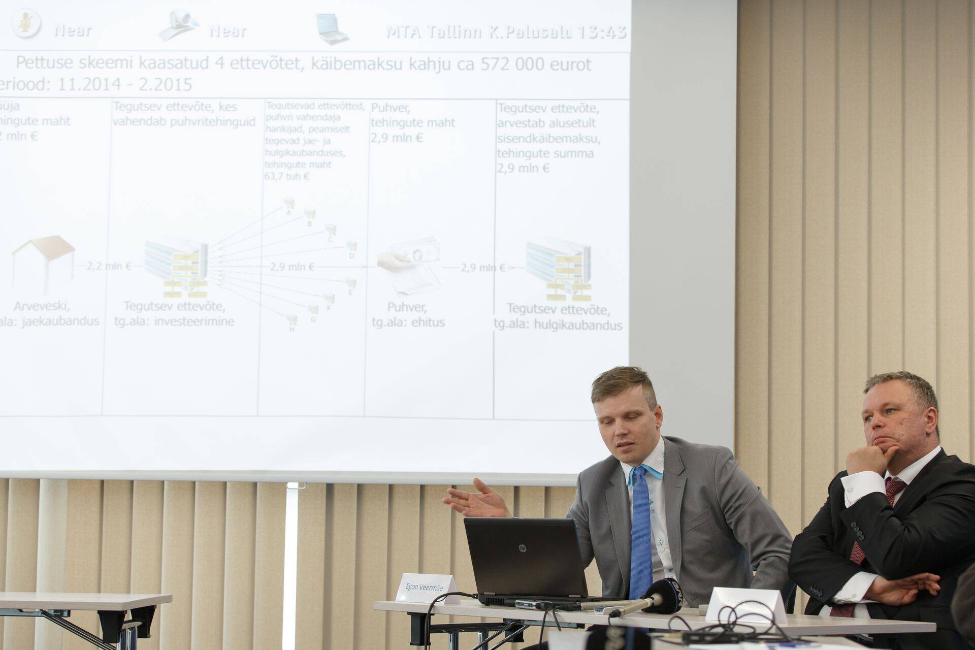 Maksuameti juhid tutvustasid tänasel pressikonverentsil nelja näidet skeemidest, mis on 1000euroste arvete esitamisega välja tulnud.