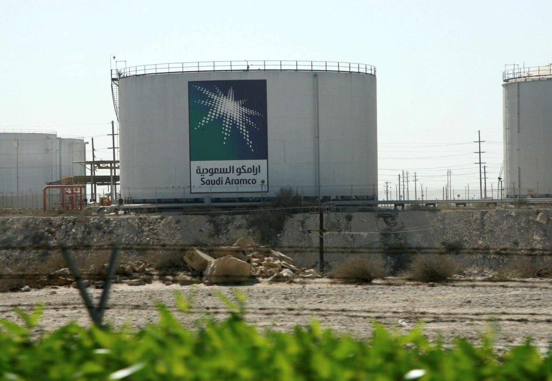 Saudi Aramco naftahoidlad Damami linnas.