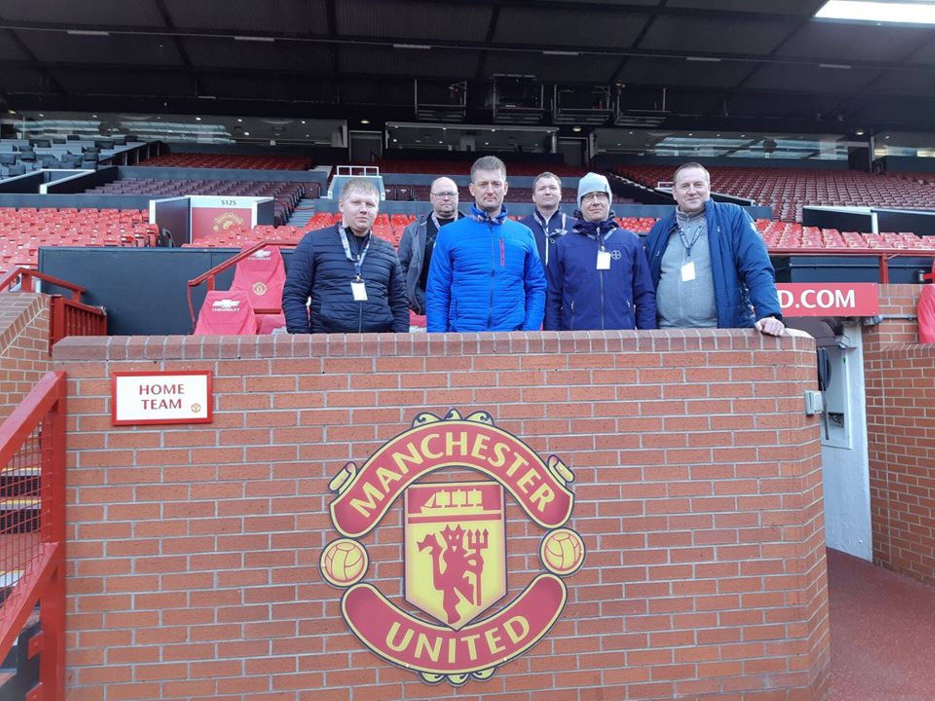 Külastati ka Manchester United Old Trafford jalgpallistaadionit