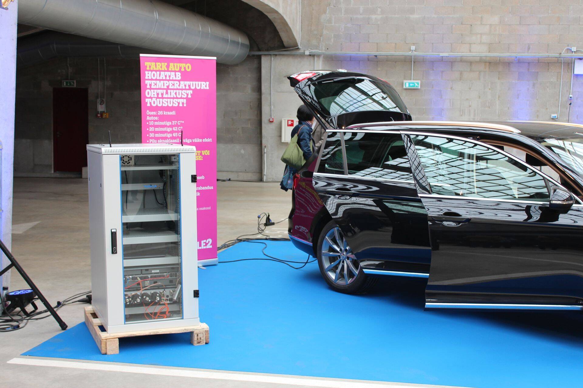 Targa temperatuurisensoriga varustatud auto valmis katsetuseks