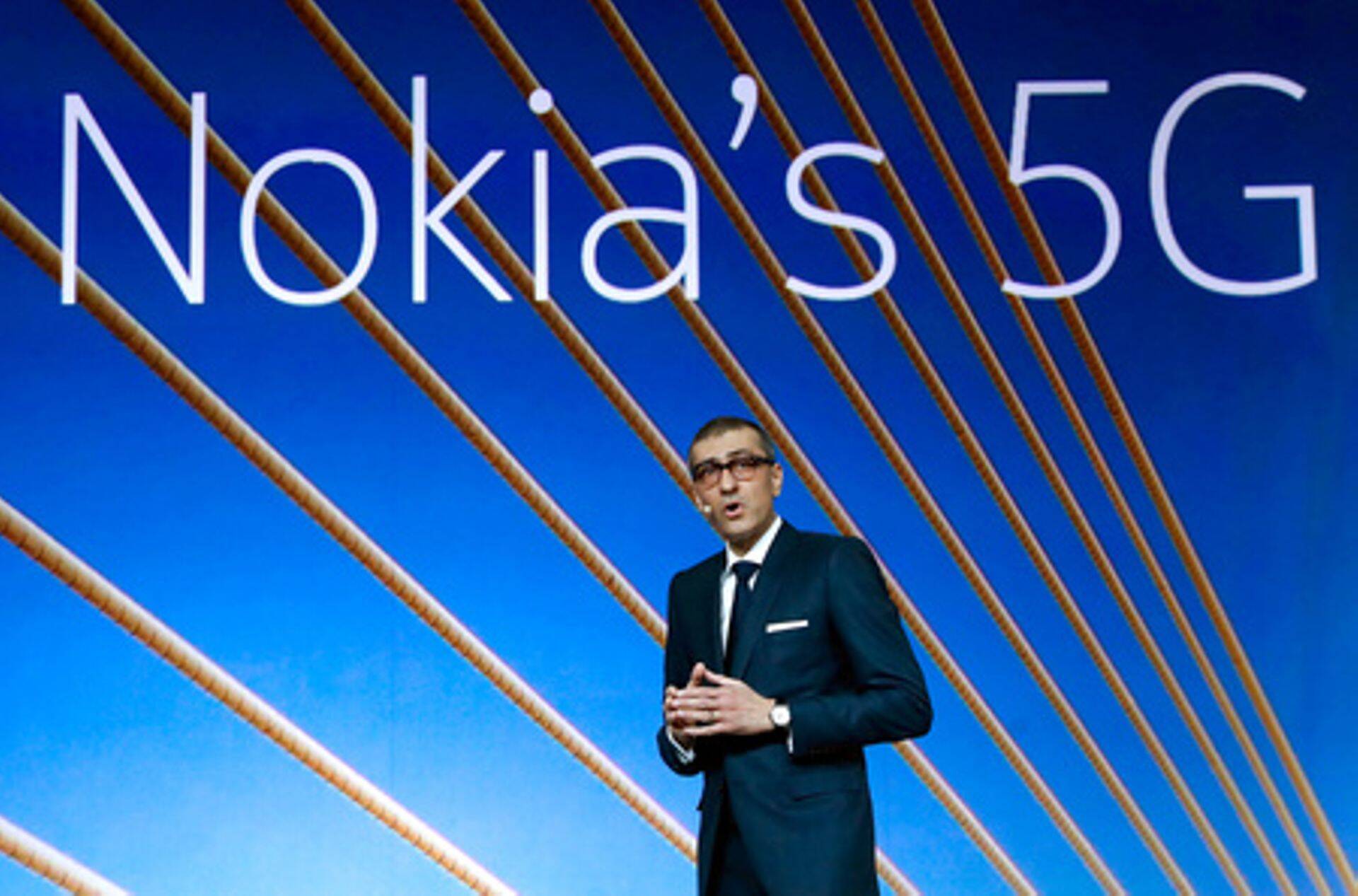 Nokia president ja tegevjuht Rajeev Suri esinemas kongressil Mobile World Barcelonas.