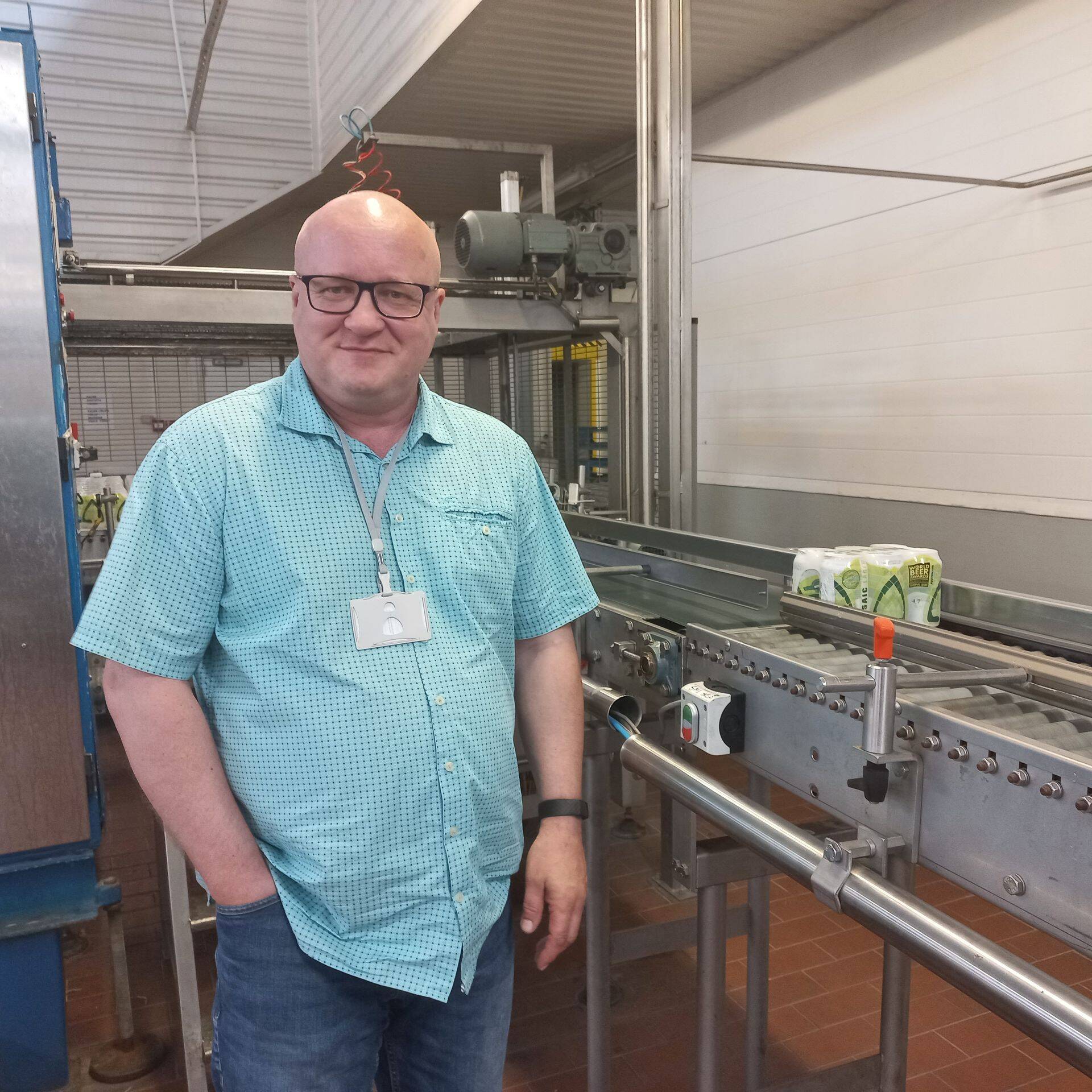 Pyynikin Brewing Company uus juht Kari Luttinen Haljala tehases.