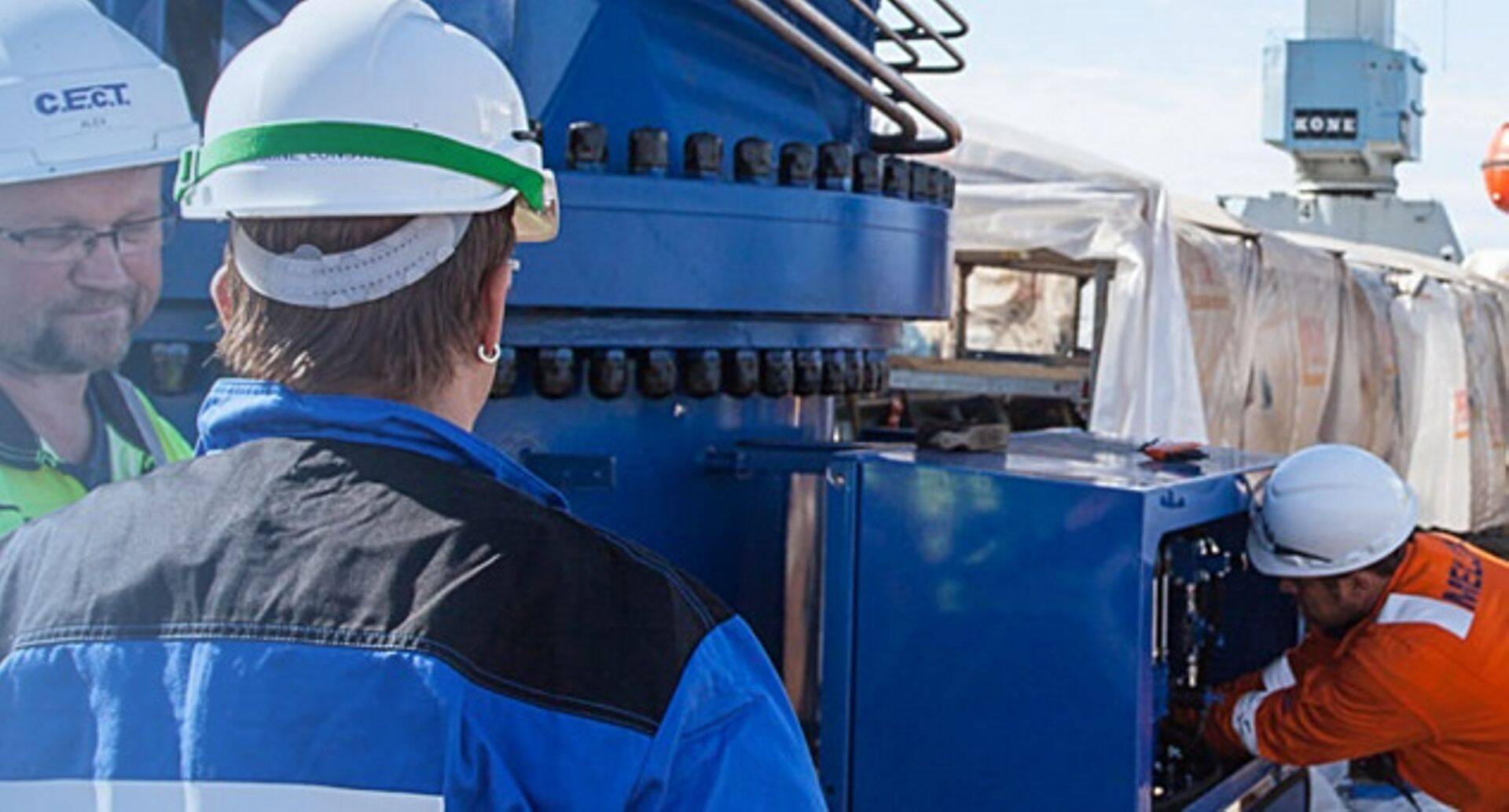 Rauma Marine Constructionsi töölised.