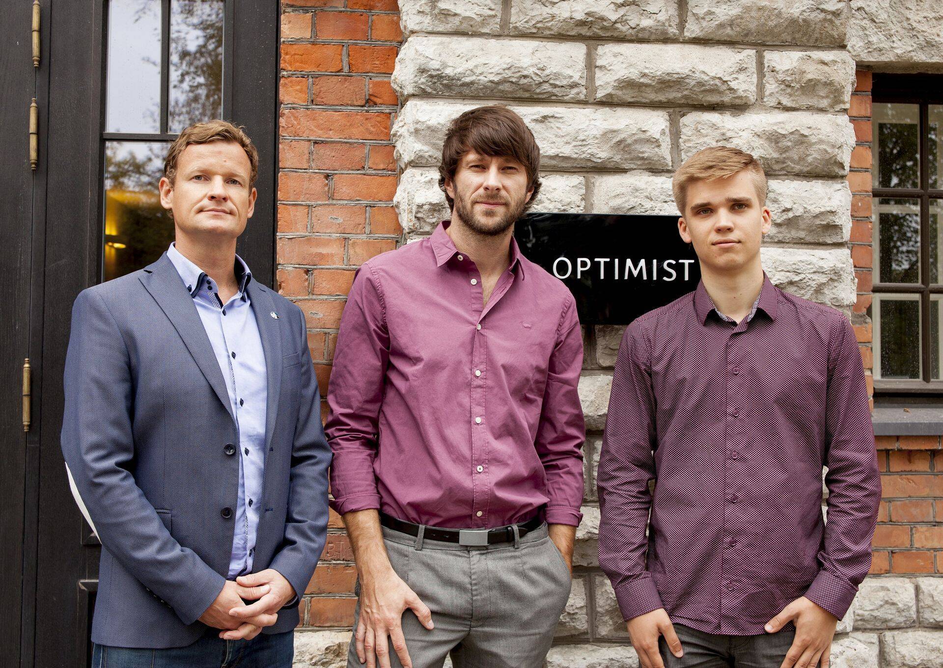 Vasakult: Optimist Public partner ja strateeg Peeter Kruusvall, Optimist Creative partner Magnus Lužkov ja Optimist Digital juht Olari Tõnison