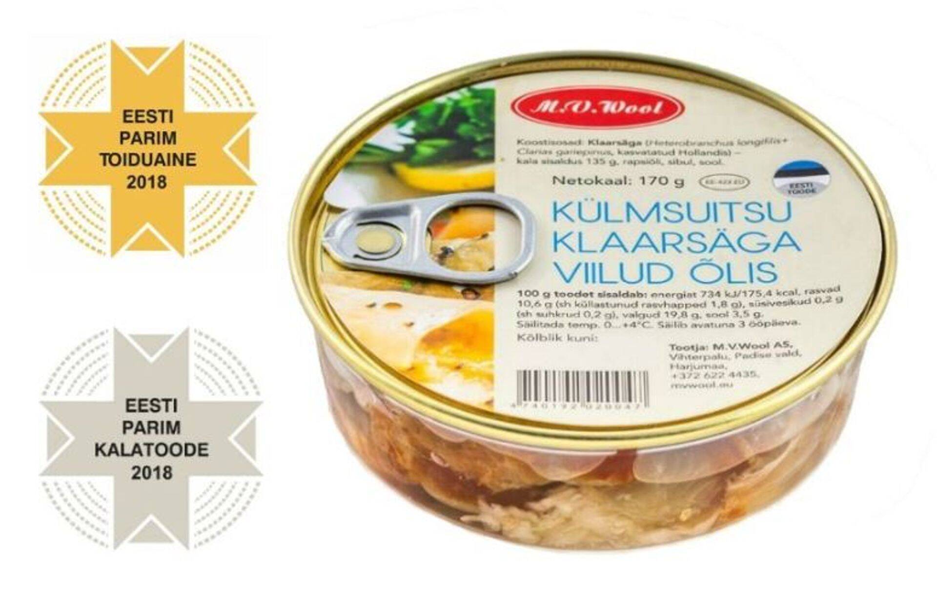 Eesti Parim Toiduaine 2018 - klaarsäga viilud õlis